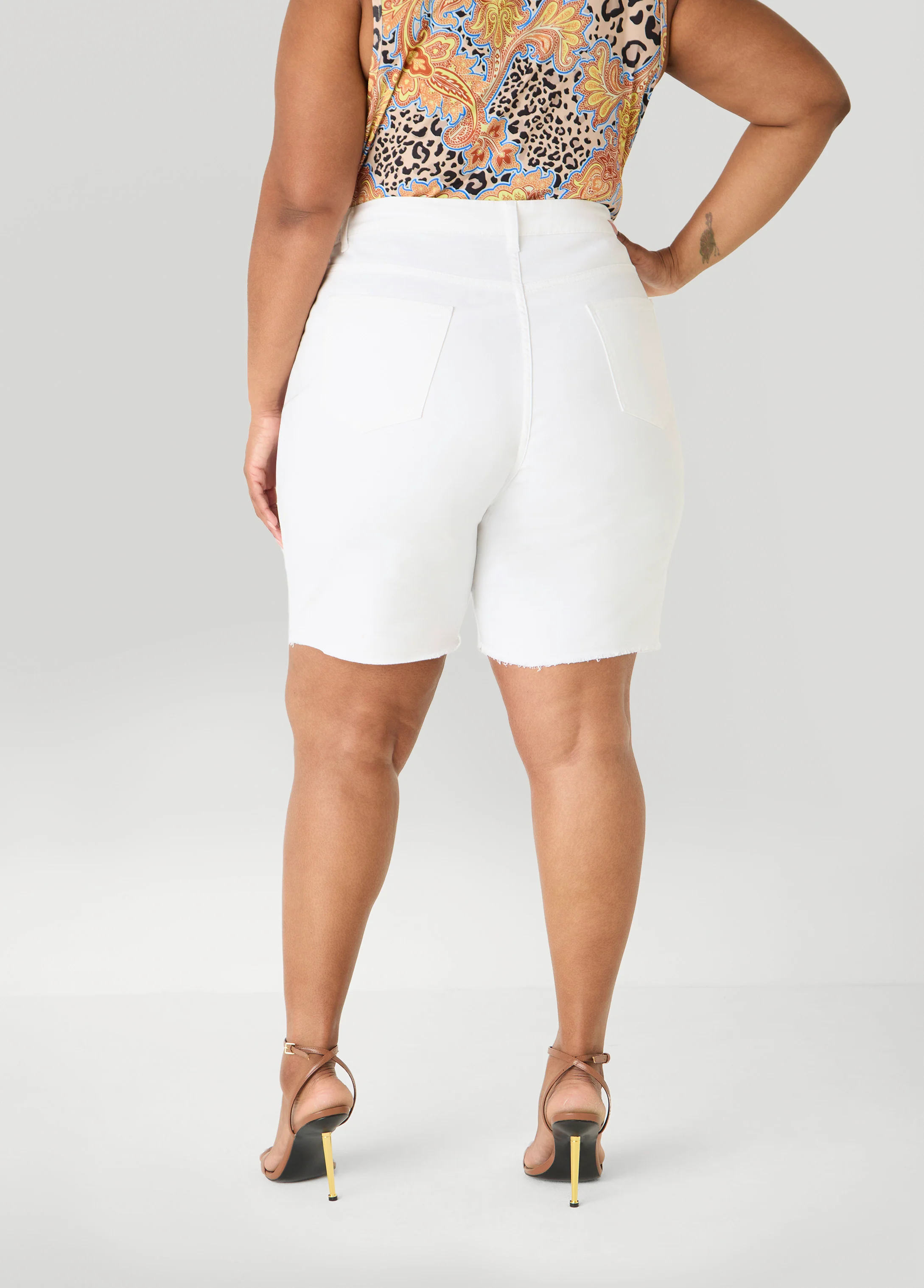 Fearless Distressed Denim Shorts - Image 2