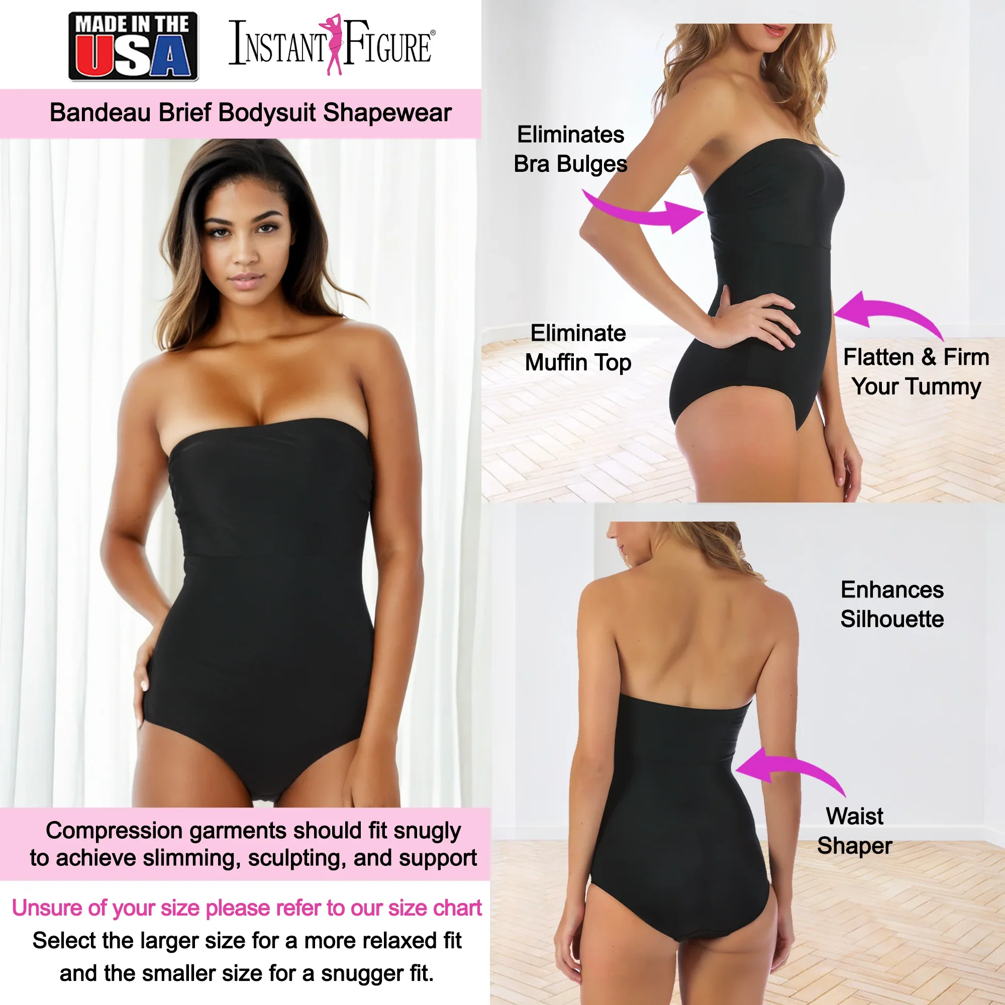 InstantFigure Bandeau Shapewear Bodysuit - Image 6