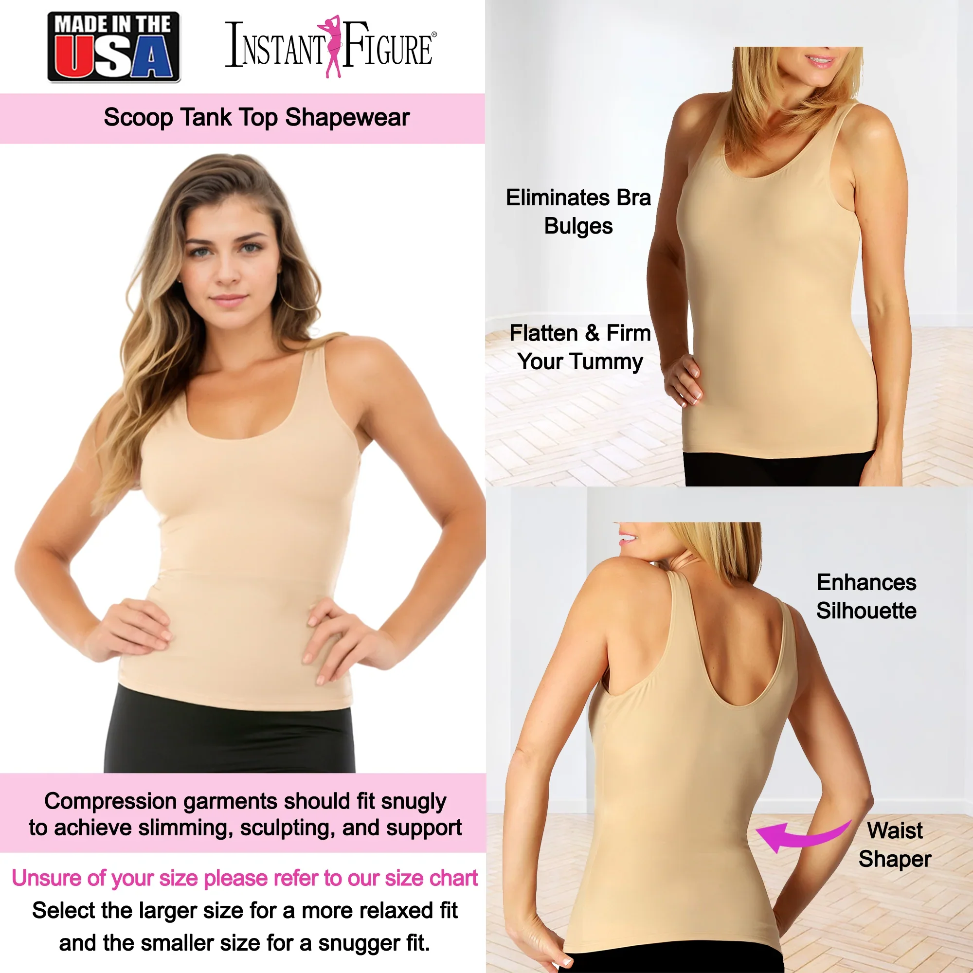 InstantFigure Compression Shapewear Tank - Image 11