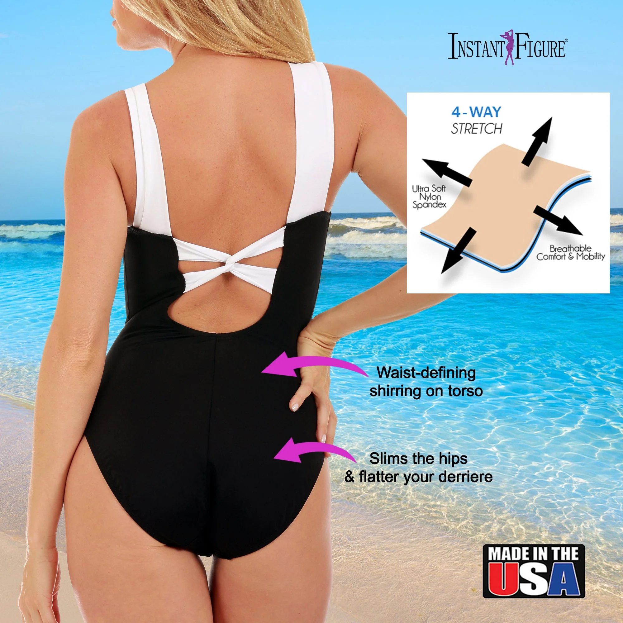 InstantFigure Knotted Swimsuit - Image 7