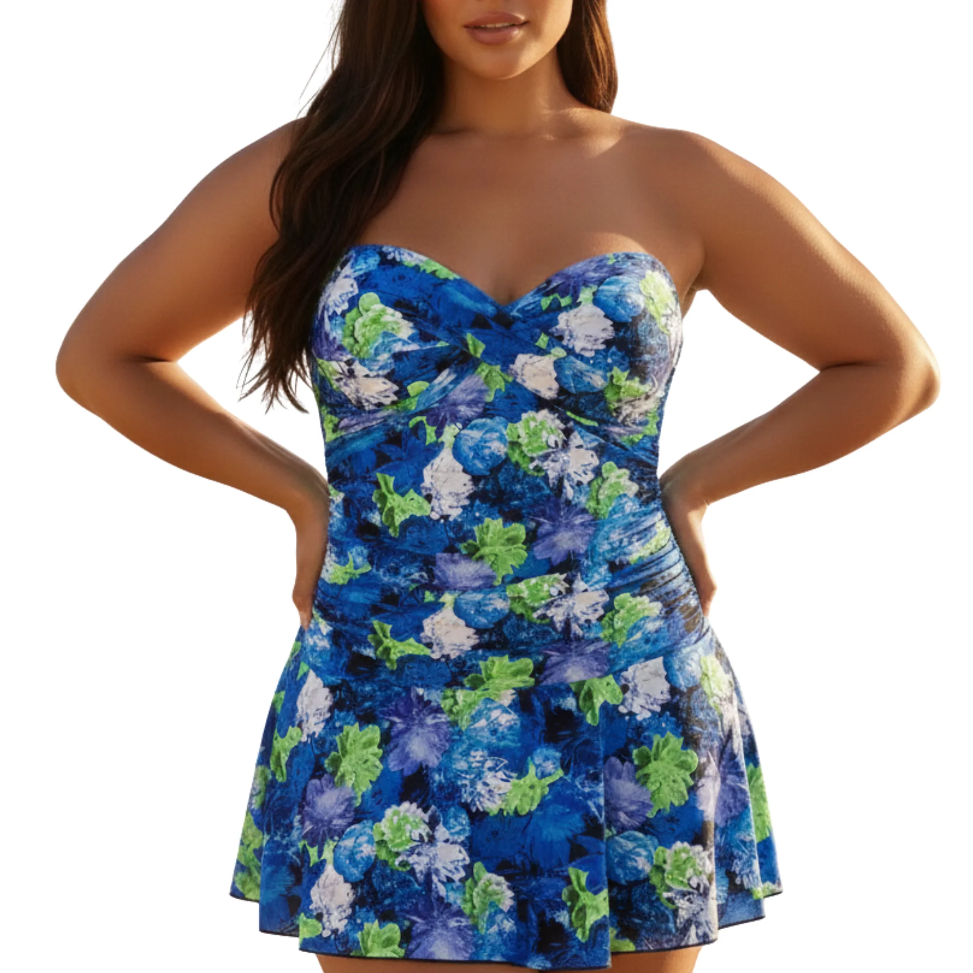 InstantFigure Floral Print Swimdress - Image 4