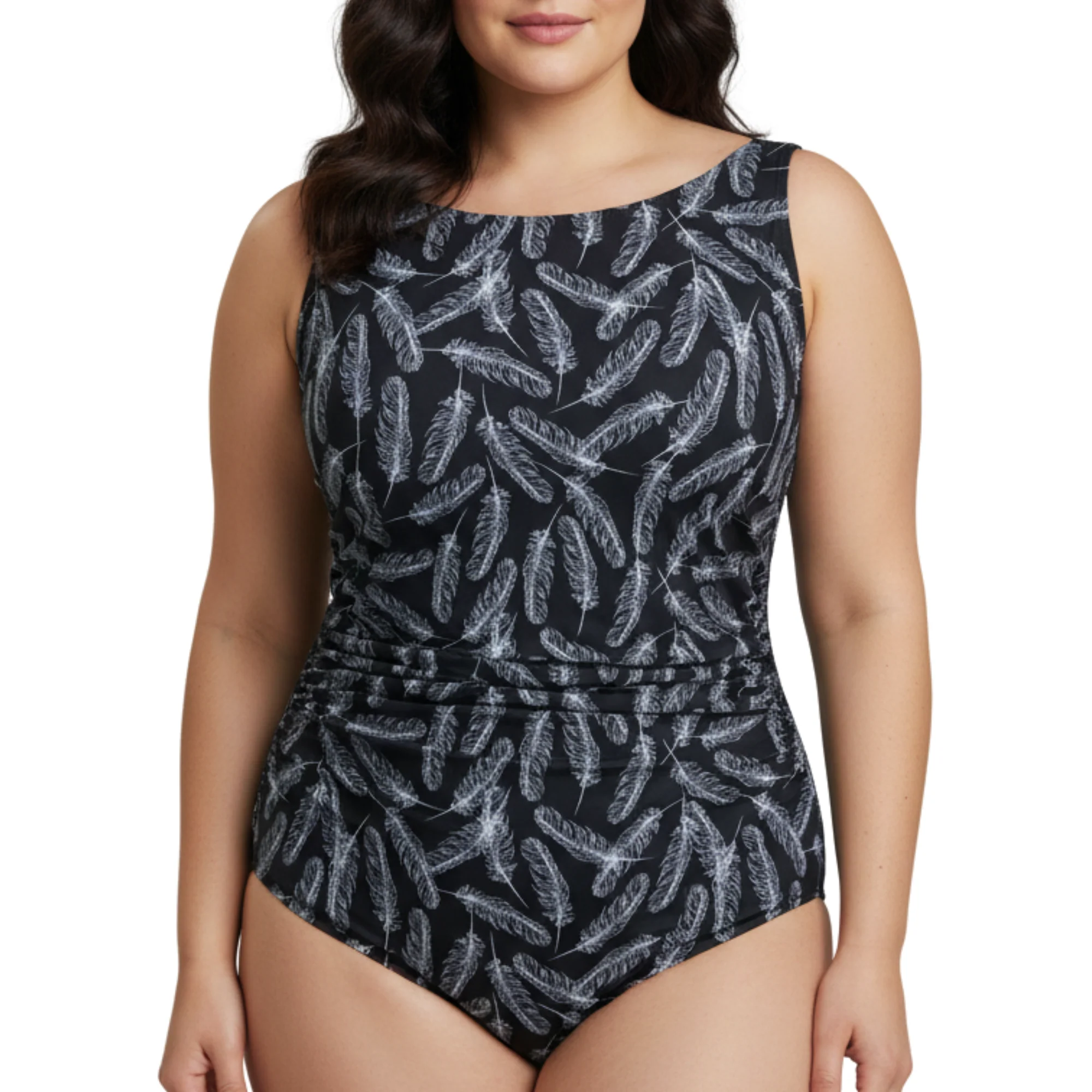 InstantFigure Feathers High Neck Swimsuit - Image 5