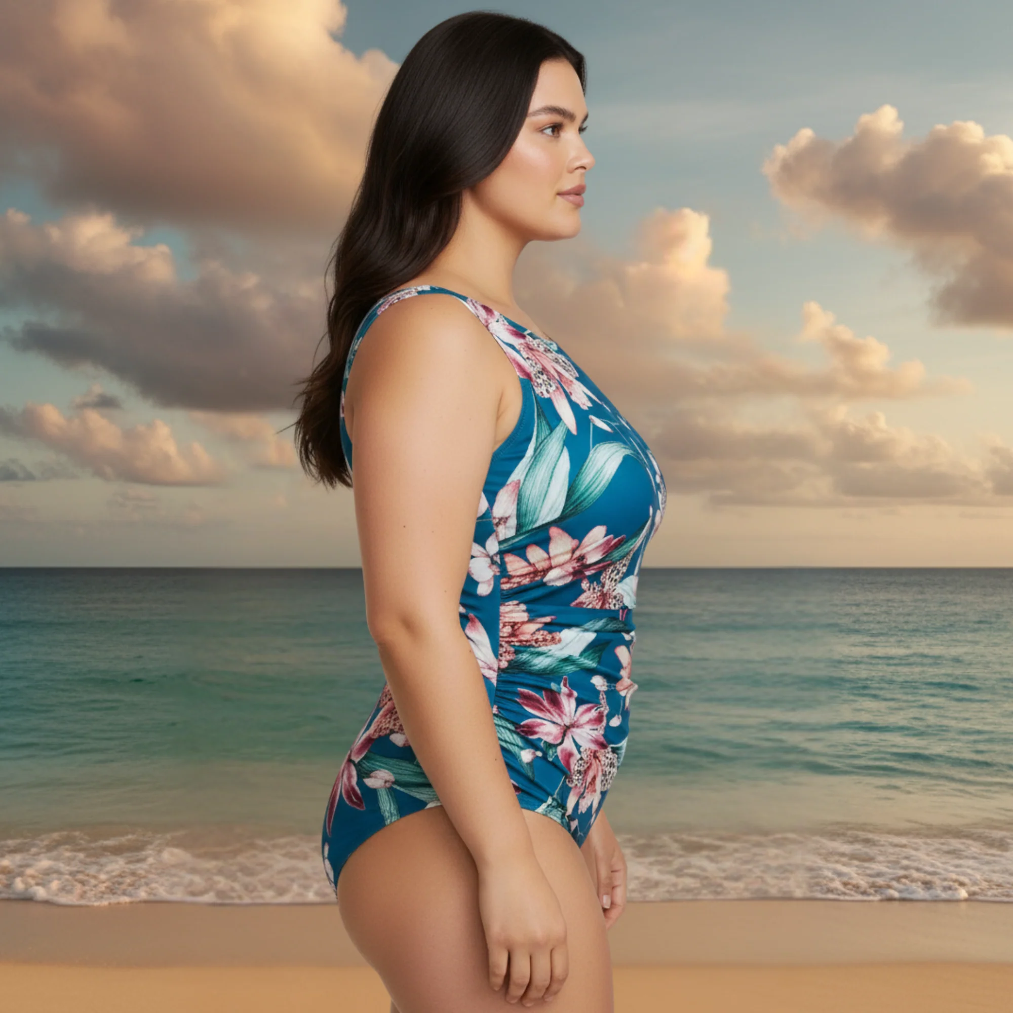 InstantFigure Orchid High Neck Swimsuit - Image 4