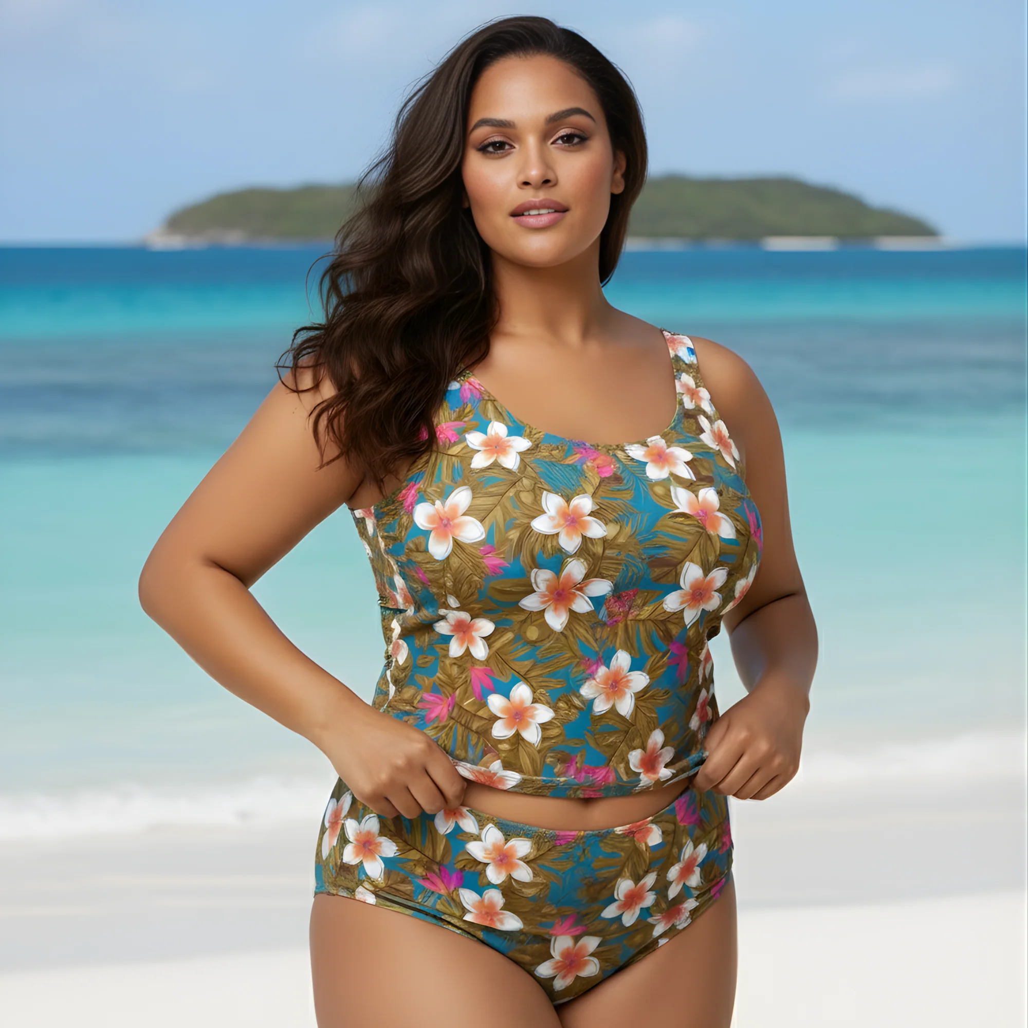 InstantFigure Hawaii Tankini Top - Image 4