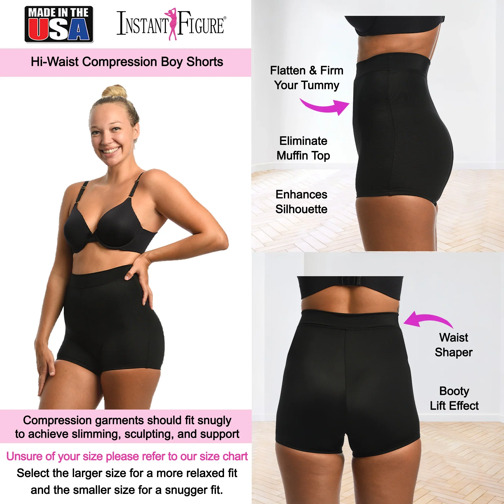 InstantFigure High Waist Compression Shorts - Image 7