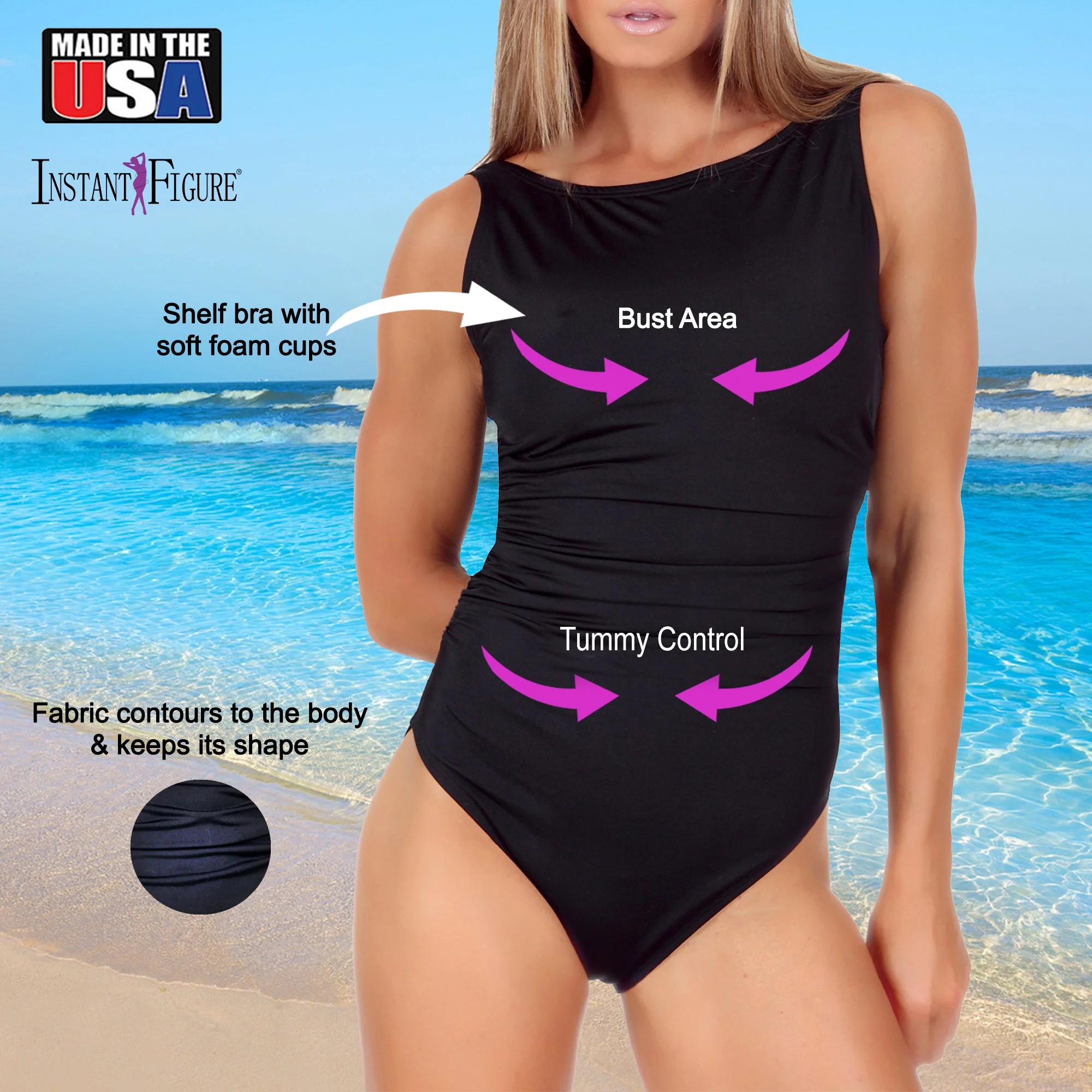 InstantFigure High Neck Swimsuit - Image 7