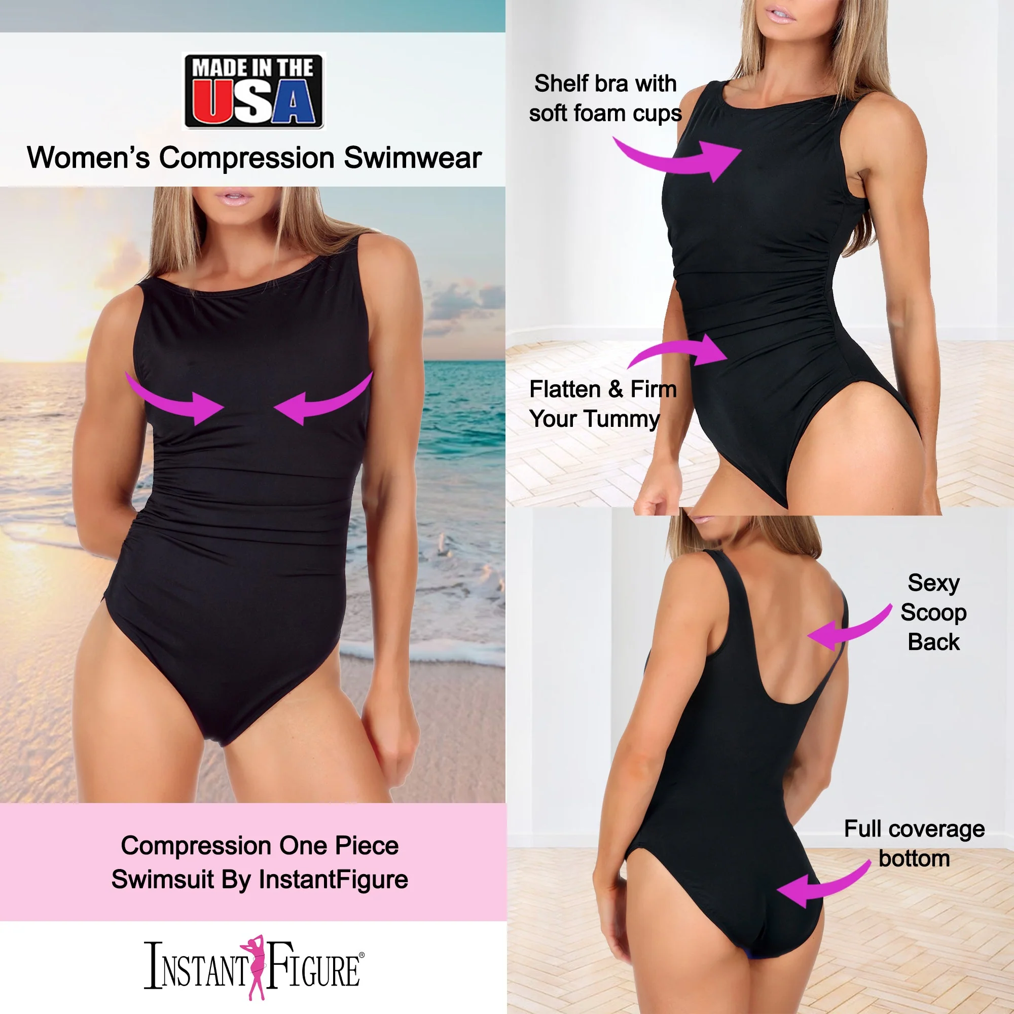 InstantFigure High Neck Swimsuit - Image 8