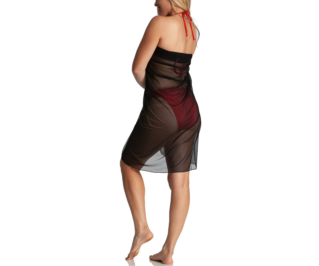 InstantFigure Long Mesh Cover Up Sarong - Image 5