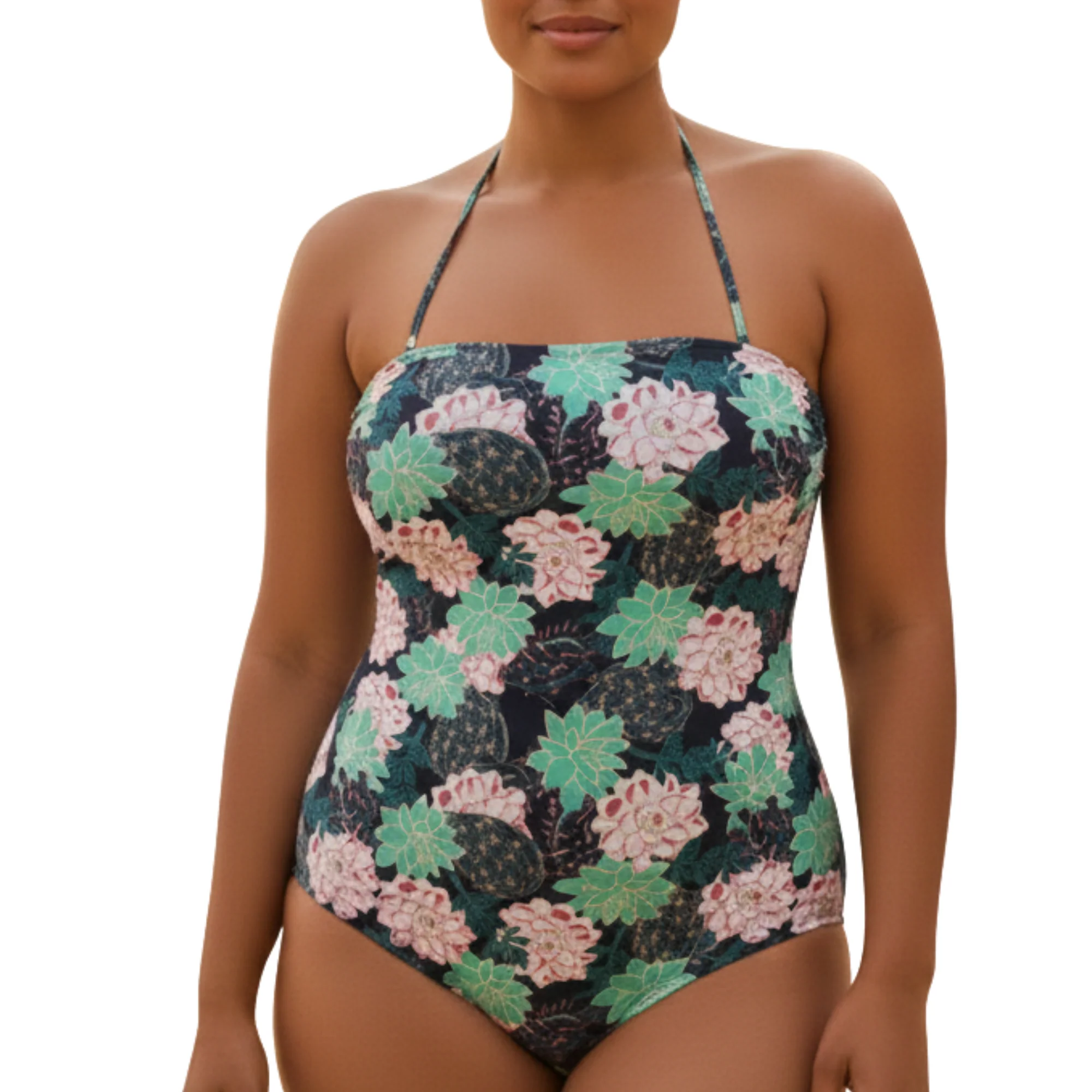 InstantFigure Succulent Bandeau Swimsuit - Image 3