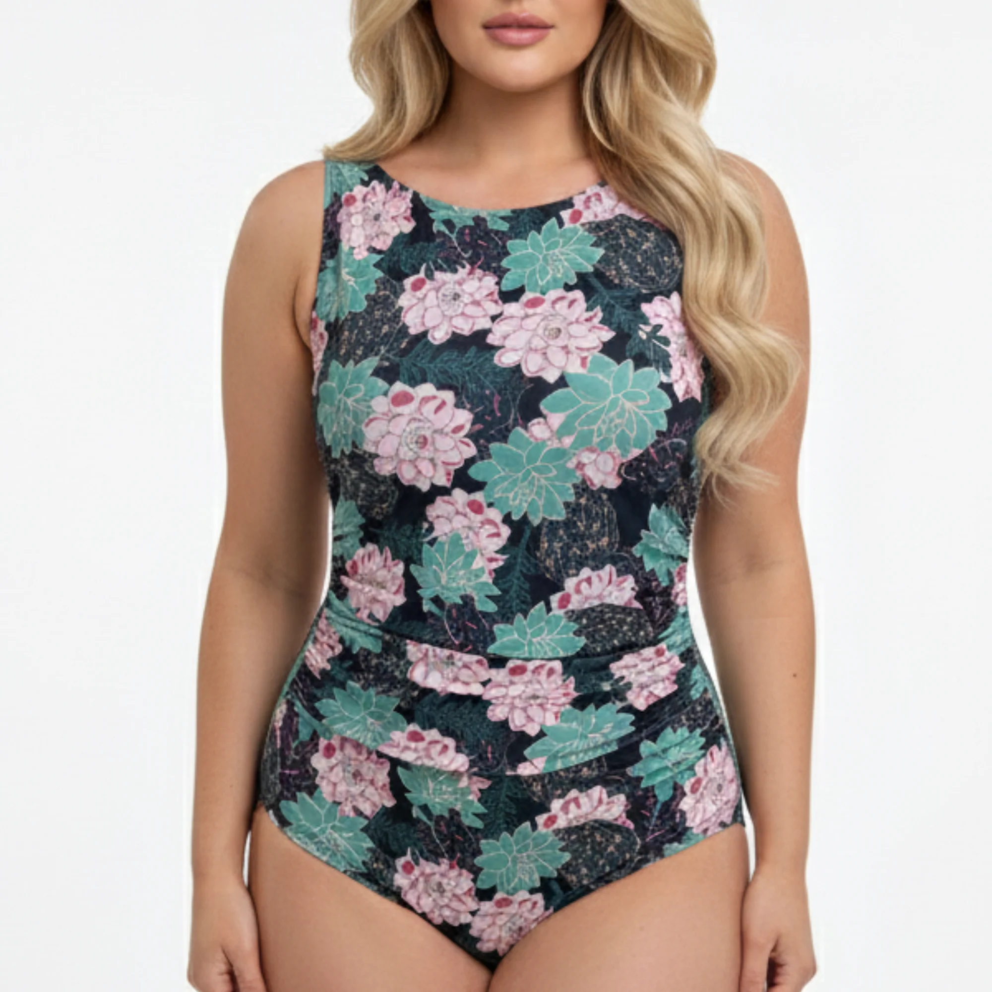 InstantFigure Succulent High Neck Swimsuit - Image 5