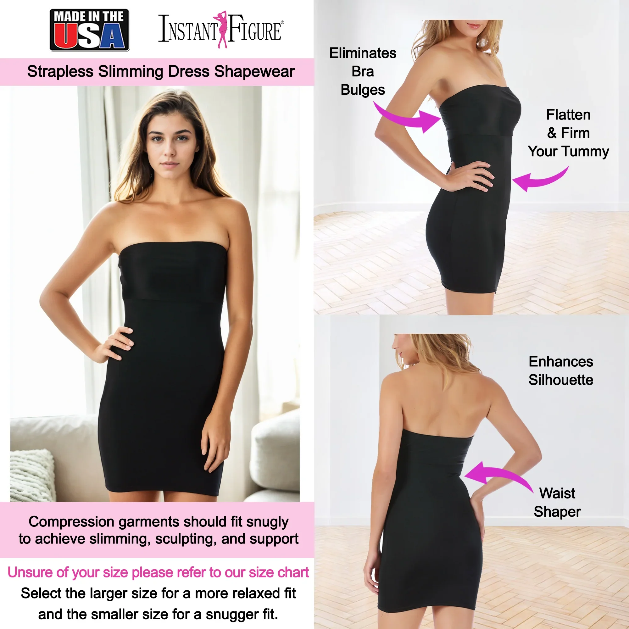 InstantFigure Shapewear Strapless Dress - Image 8