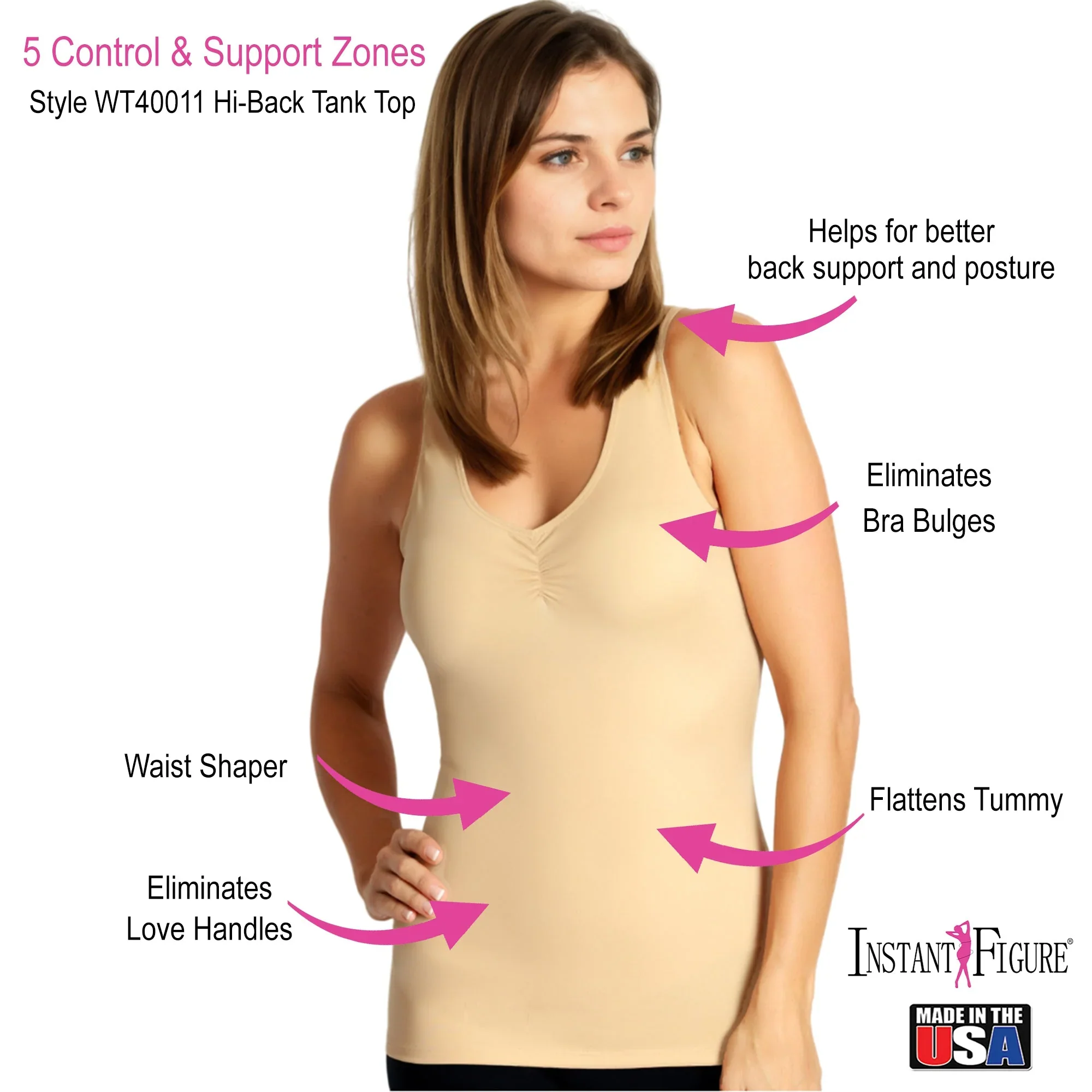 InstantFigure Shirred Shapewear Tank - Image 7