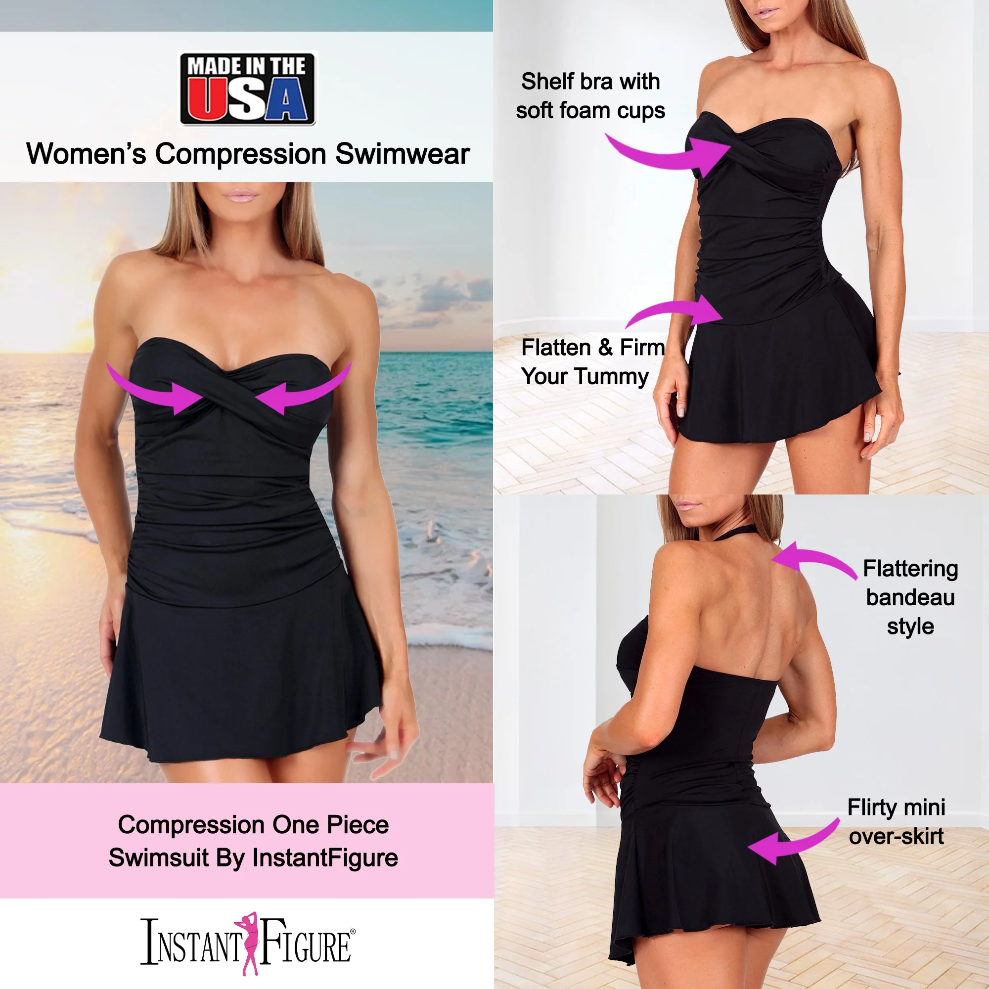 InstantFigure Strapless Swimdress - Image 7