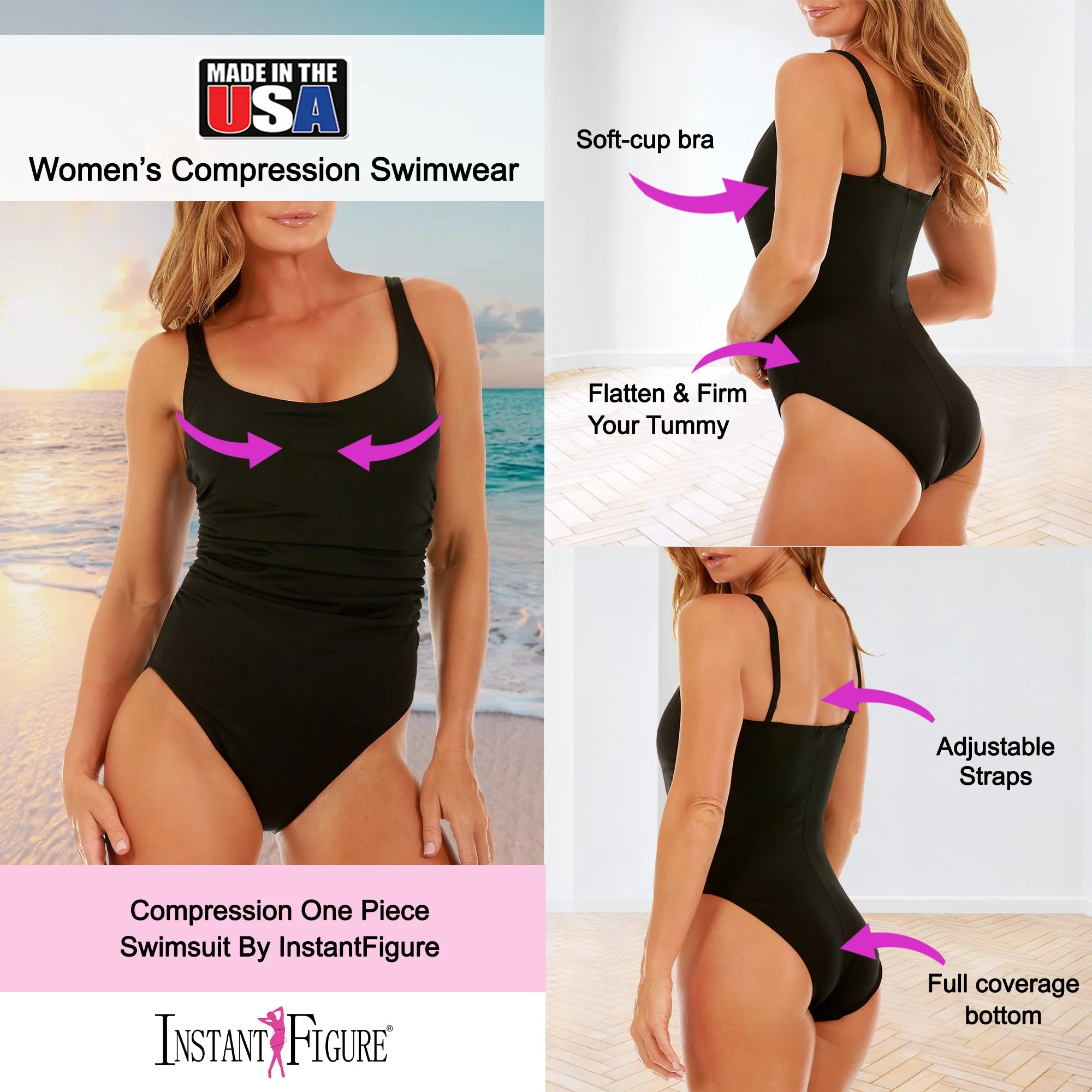 InstantFigure Shirred Swimsuit - Image 6