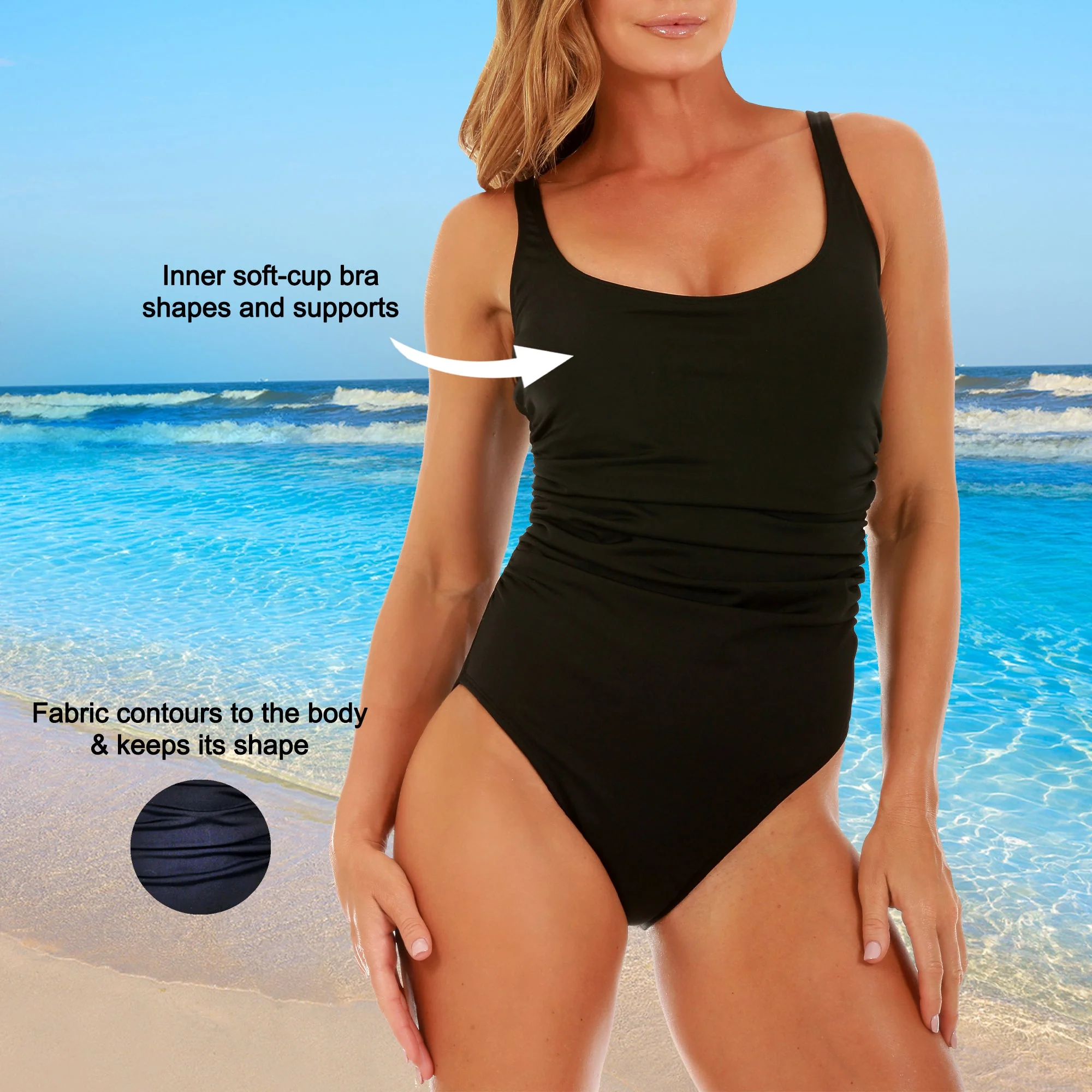 InstantFigure Shirred Swimsuit - Image 8