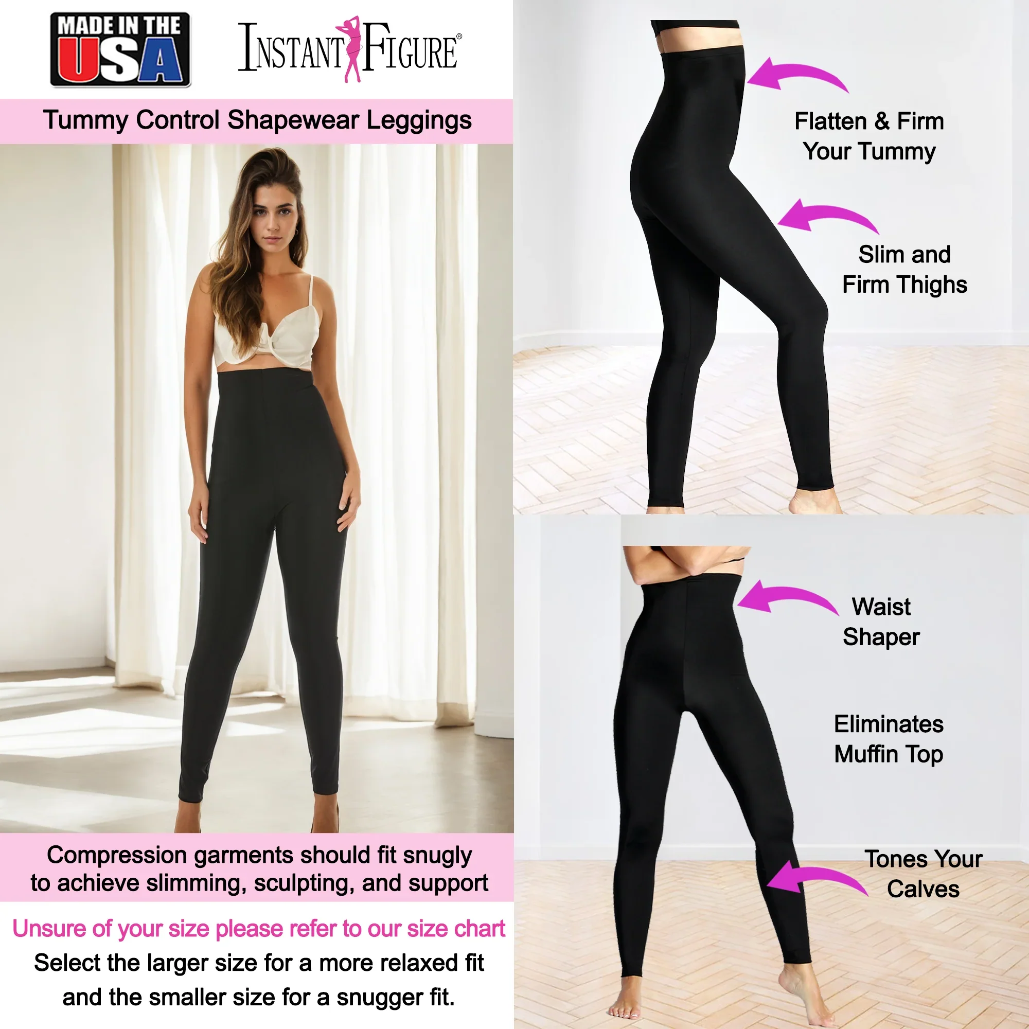 InstantFigure Tummy Control Leggings - Image 6