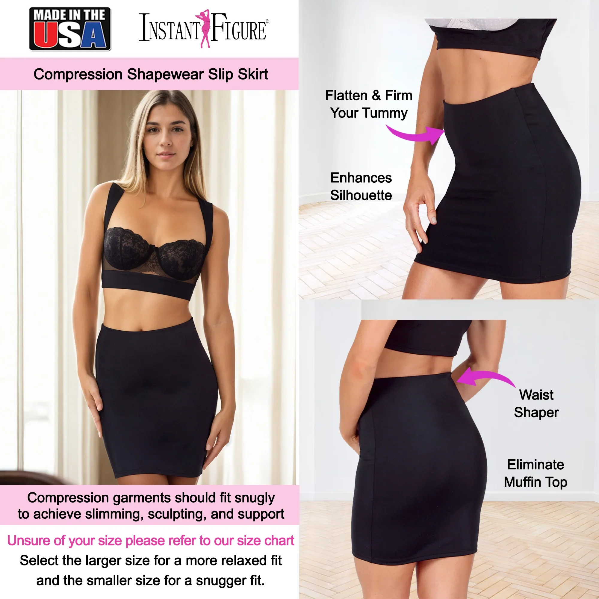 InstantFigure Shapewear Slip Skirt - Image 5