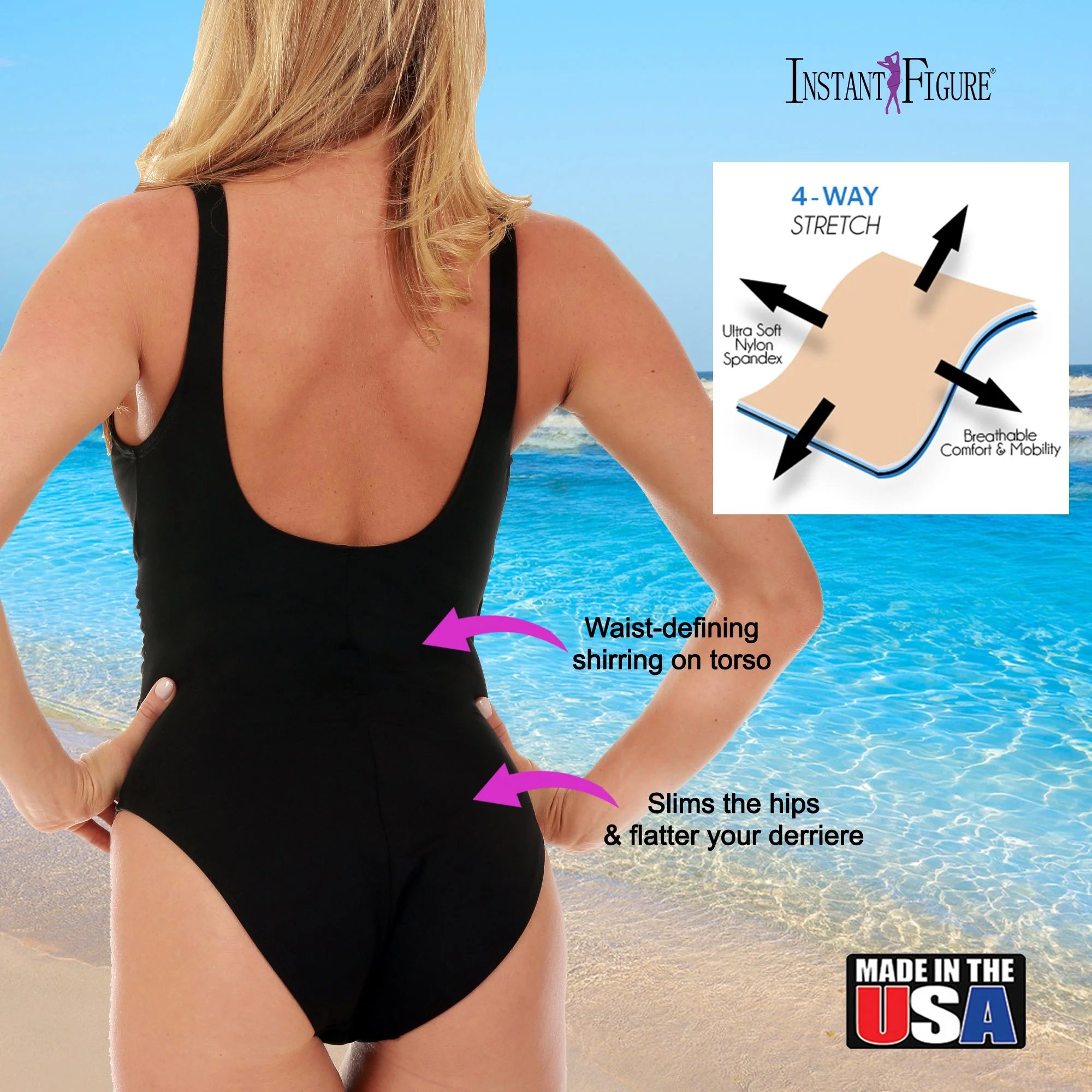 InstantFigure Faux Wrap Swimsuit - Image 7