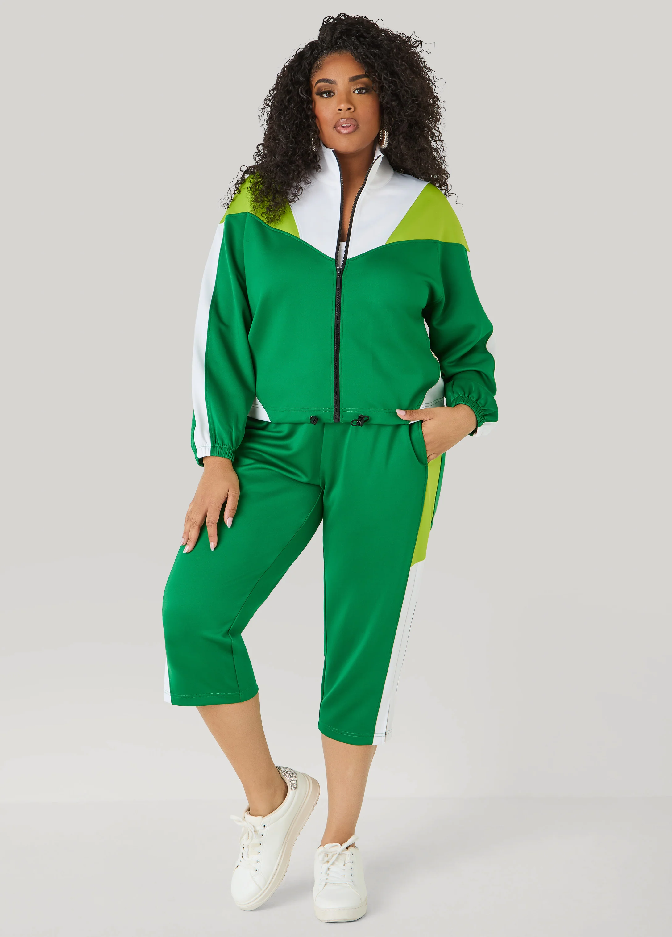 Side Split Colorblock Capris - Image 5