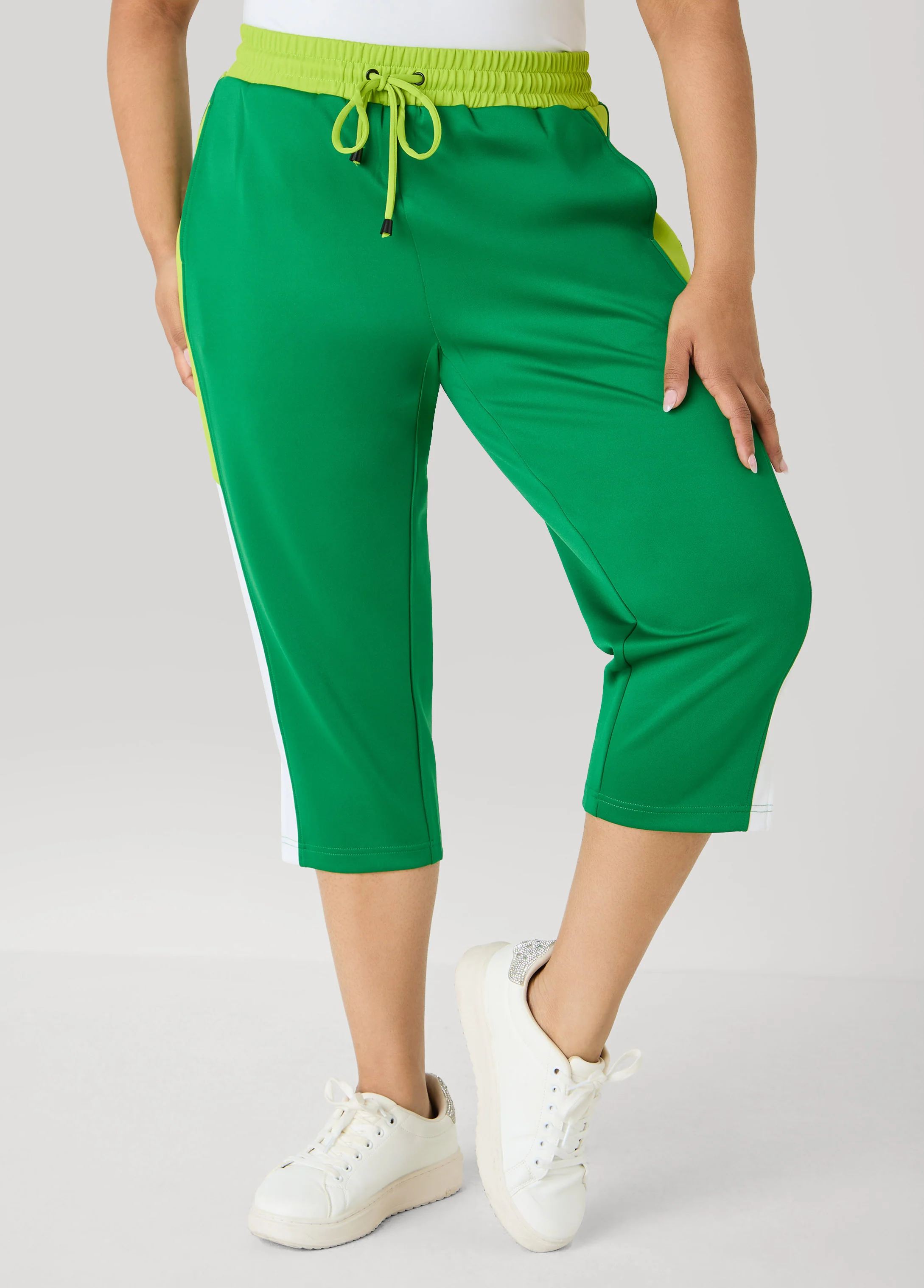 Side Split Colorblock Capris - Image 8