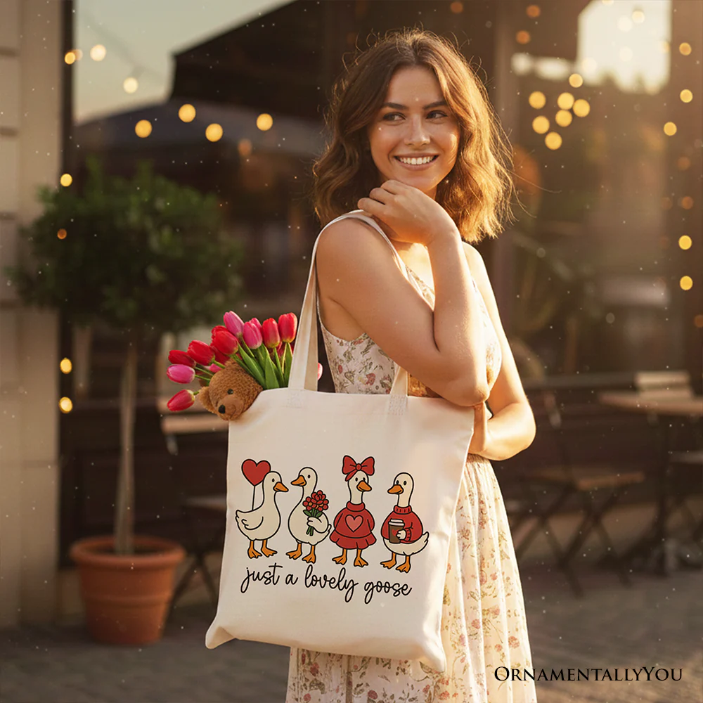Lovely Goose Canvas Tote Bag - Image 2
