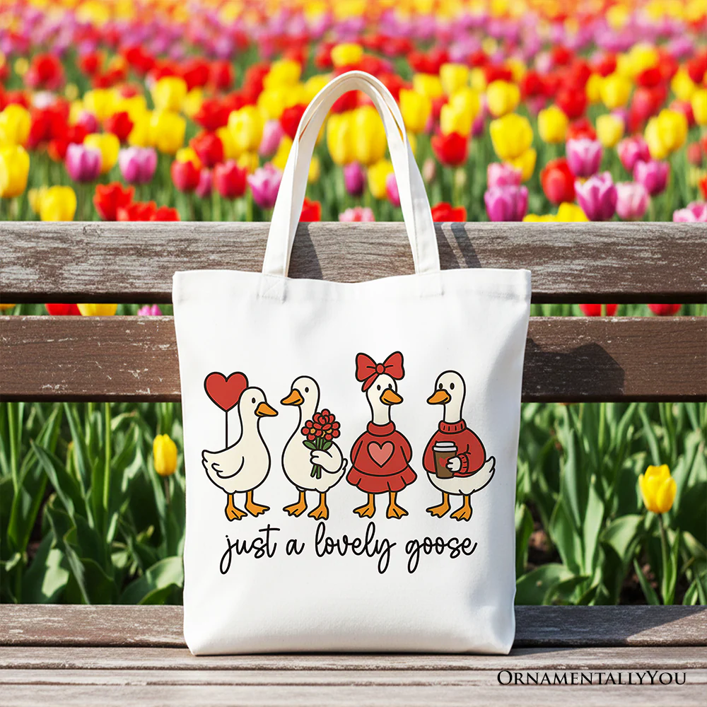Lovely Goose Canvas Tote Bag - Image 7