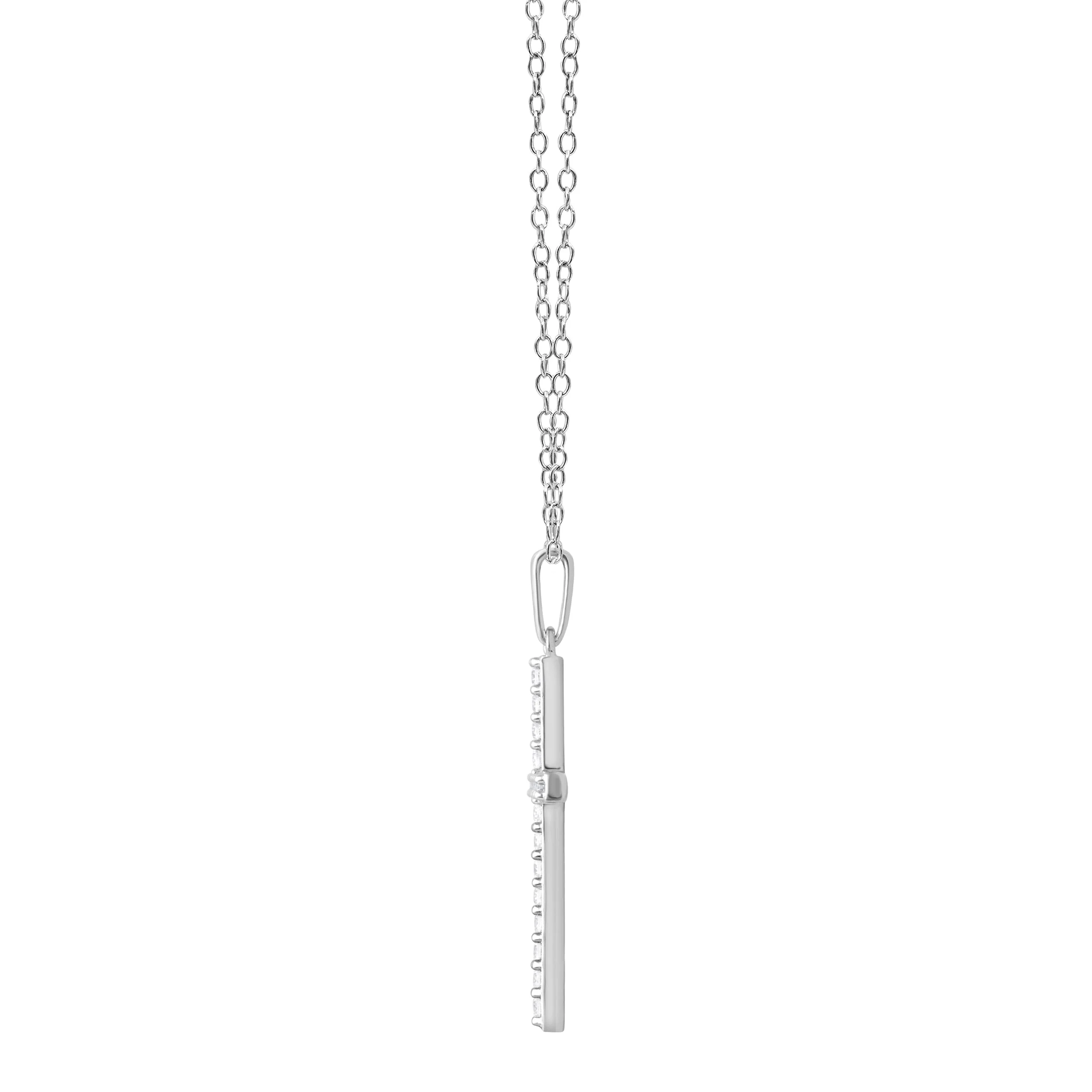 0.25 Carat Cross Lab Grown Diamond Necklace - Image 3