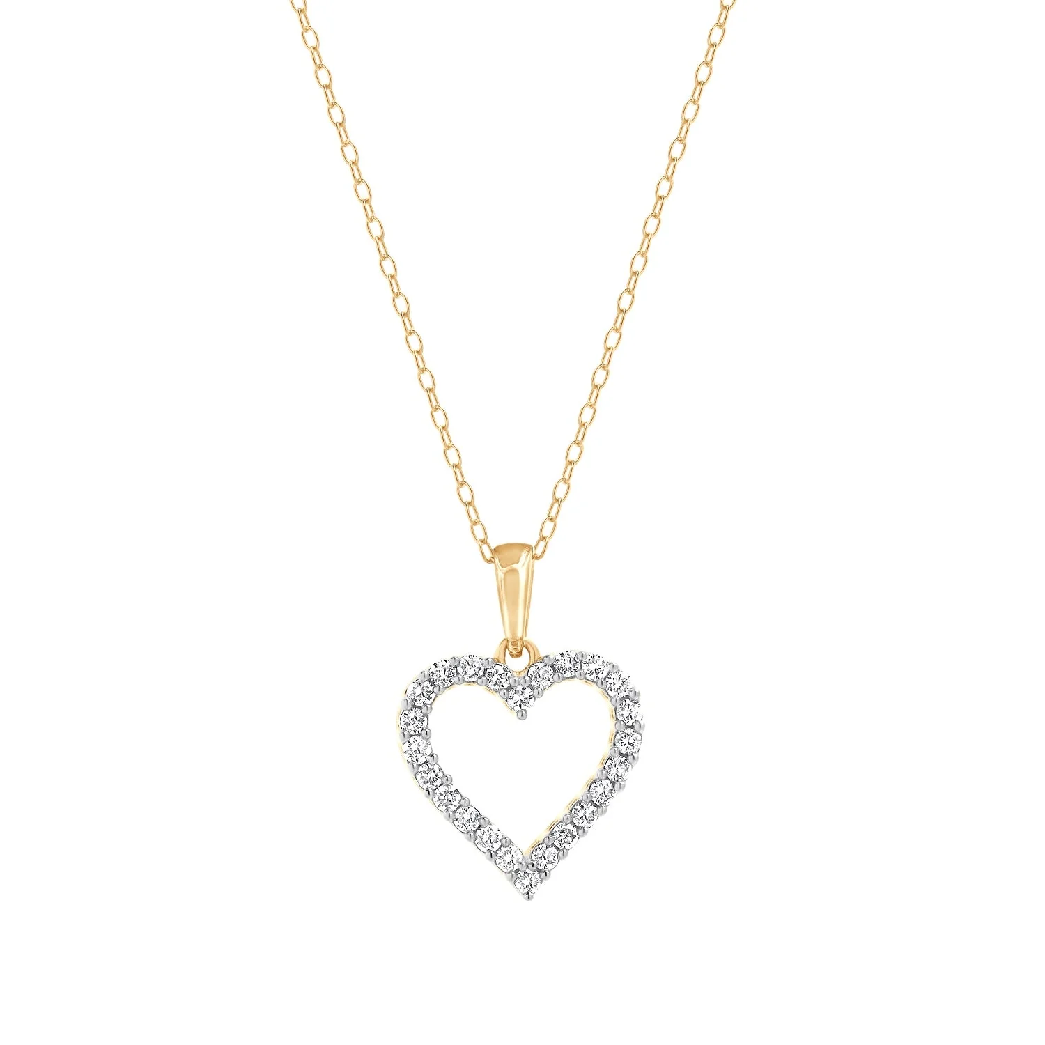 0.35 Carat Heart Lab Grown Diamond Necklace