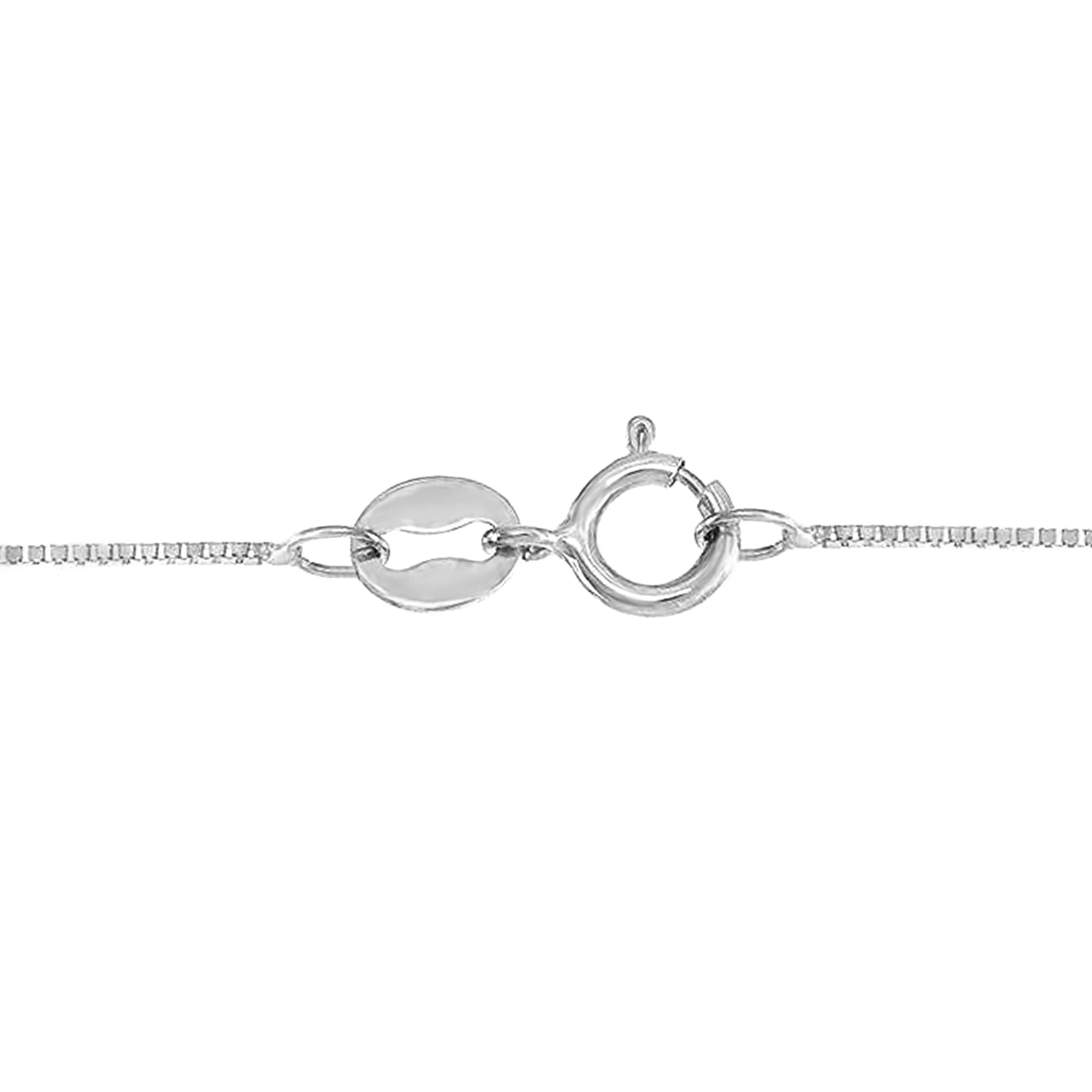 0.33 Carat Lab Grown Round Solitaire Diamond Pendant Necklace In Sterling Silver - Image 2
