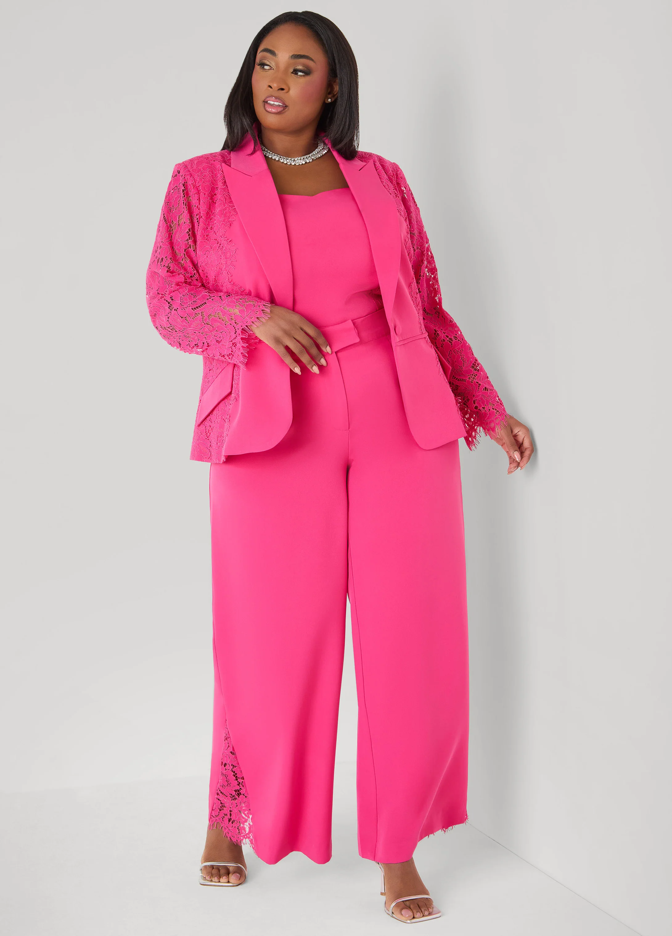 Lace Paneled Blazer - Image 5