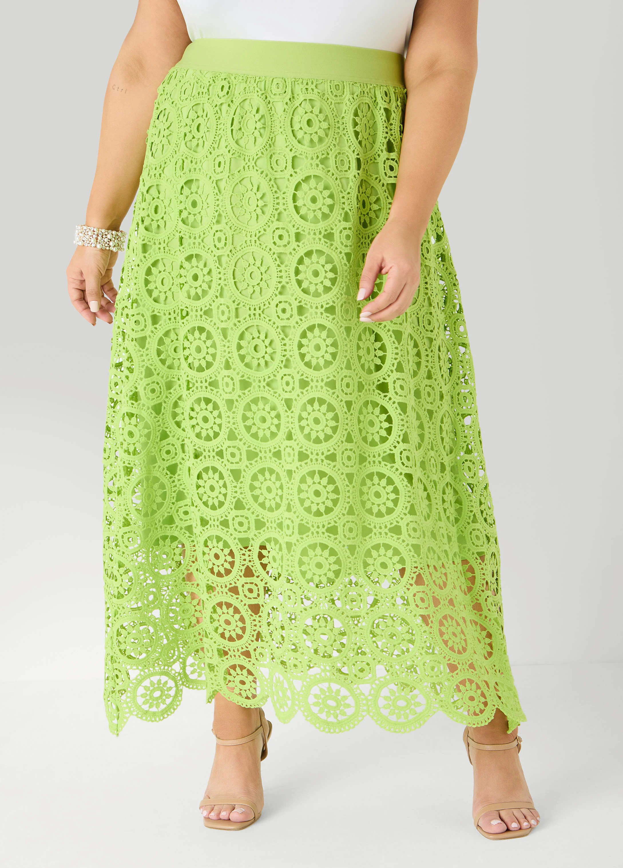 Crochet Maxi Skirt - Image 3