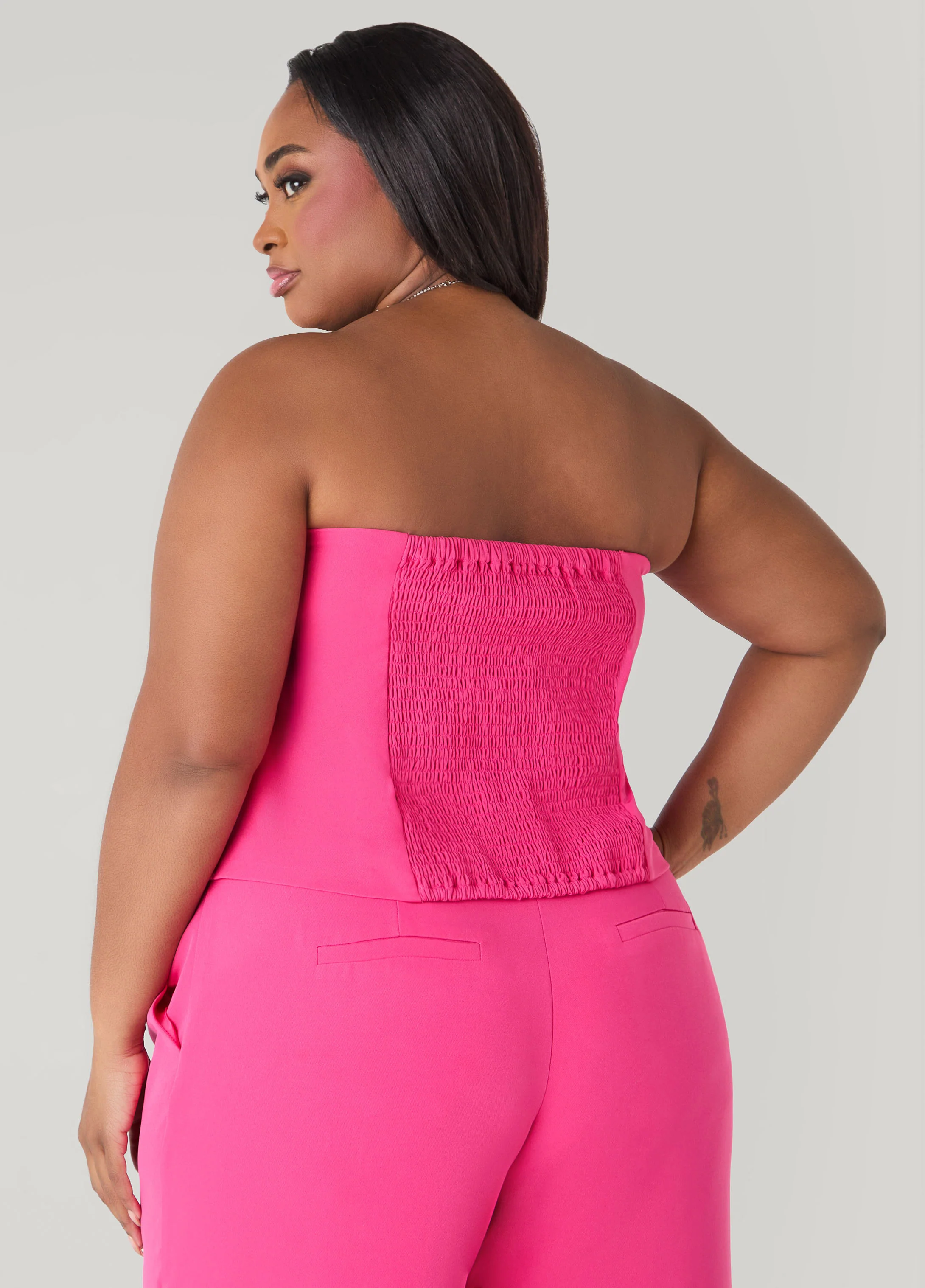 Strapless Lace Paneled Bustier - Image 2