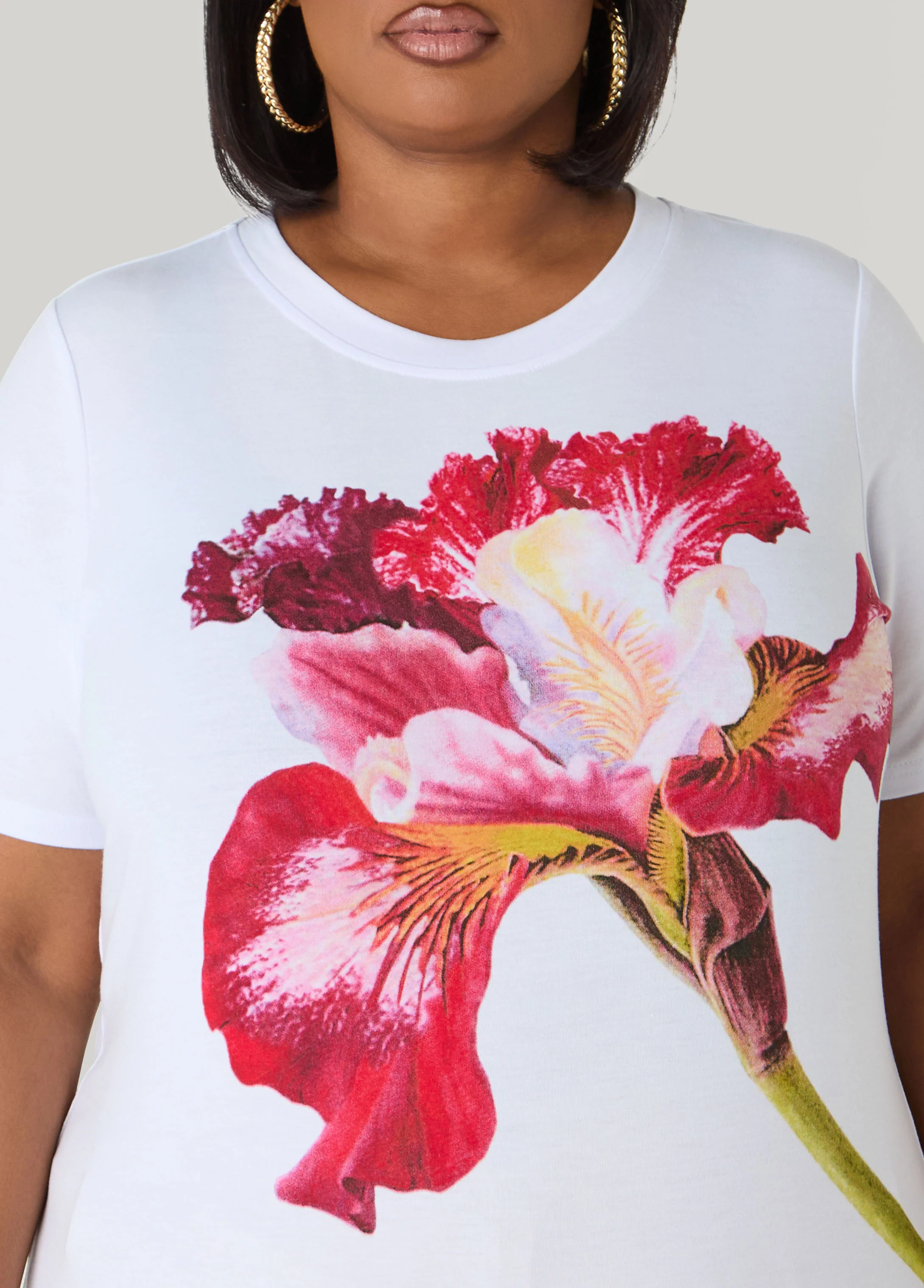 Floral Jersey Graphic Tee - Image 4