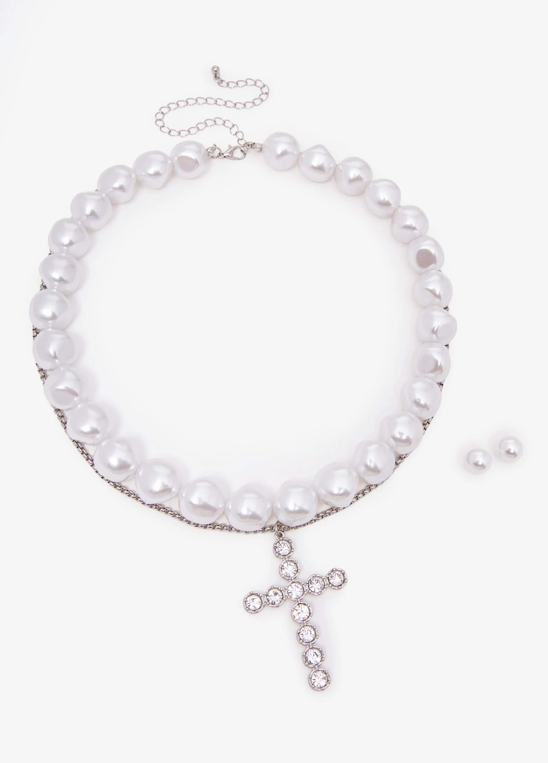 Cross Layered Necklace Set - Image 2