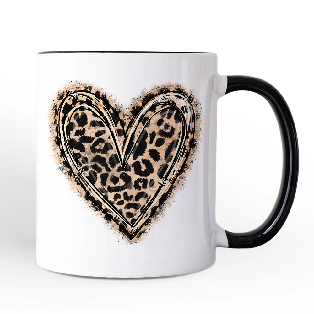 Leopard Heart Valentine Mug - Image 2