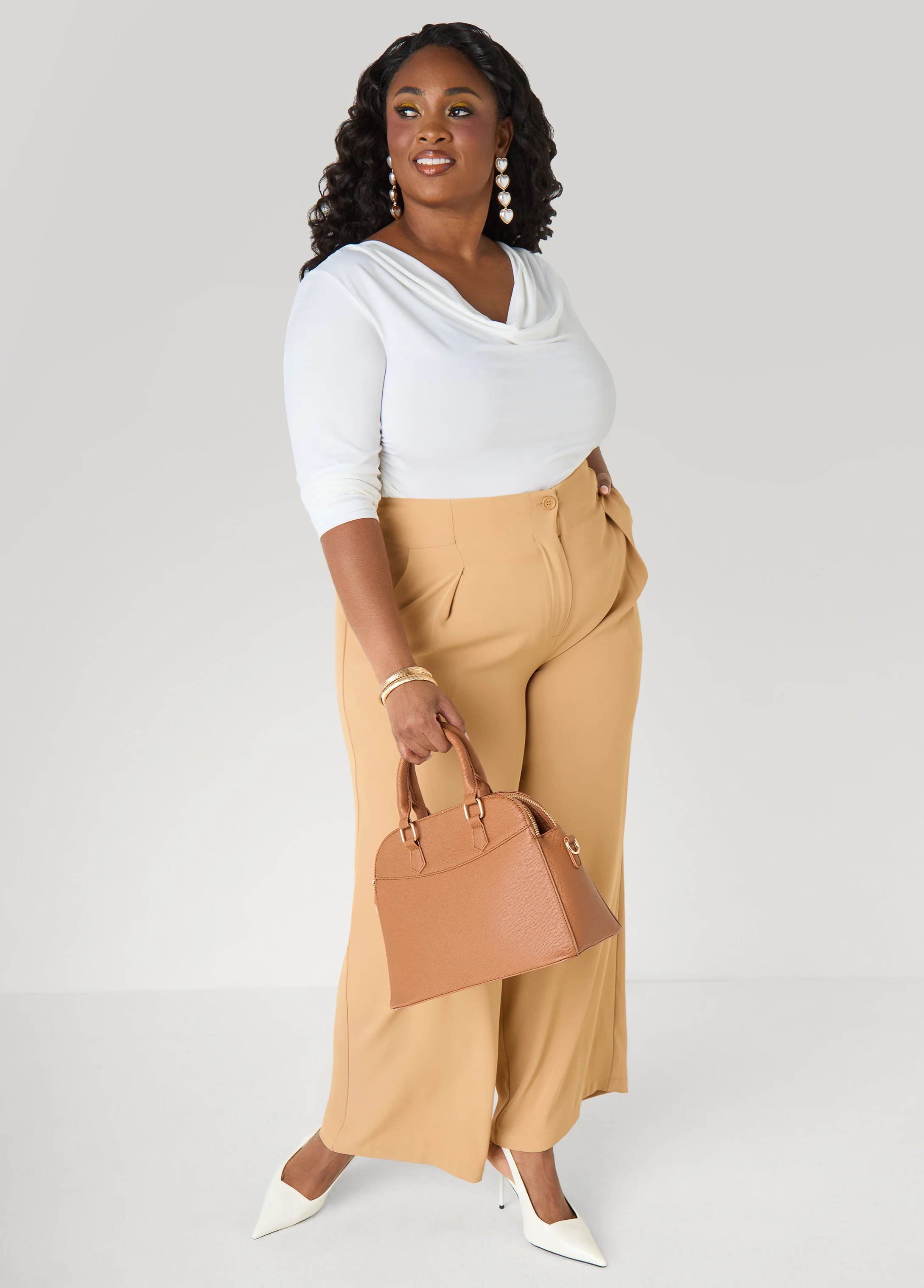 Cowl Neck Ruched Top - Image 10