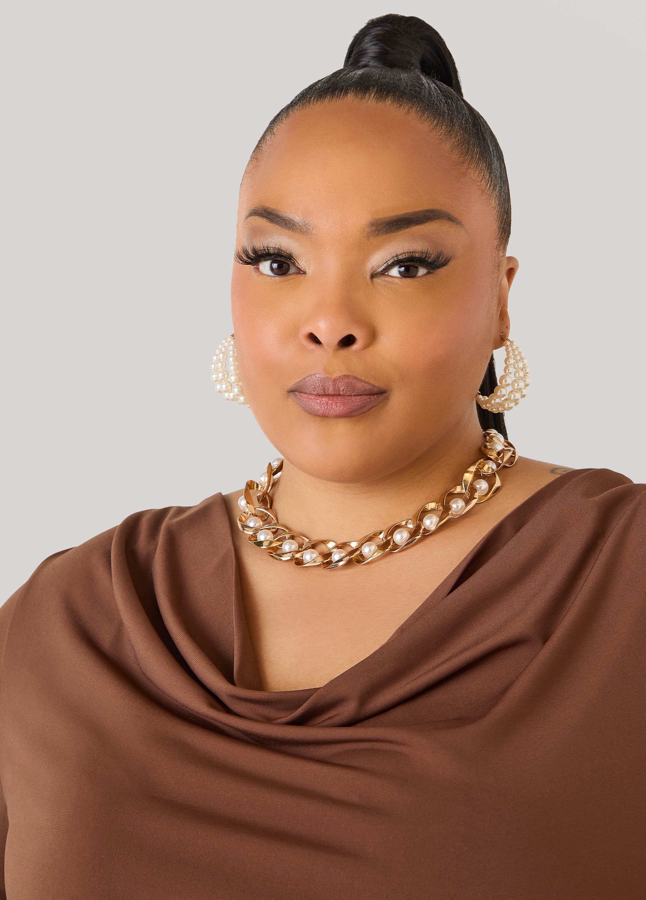 Cowl Neck Ruched Top - Image 7