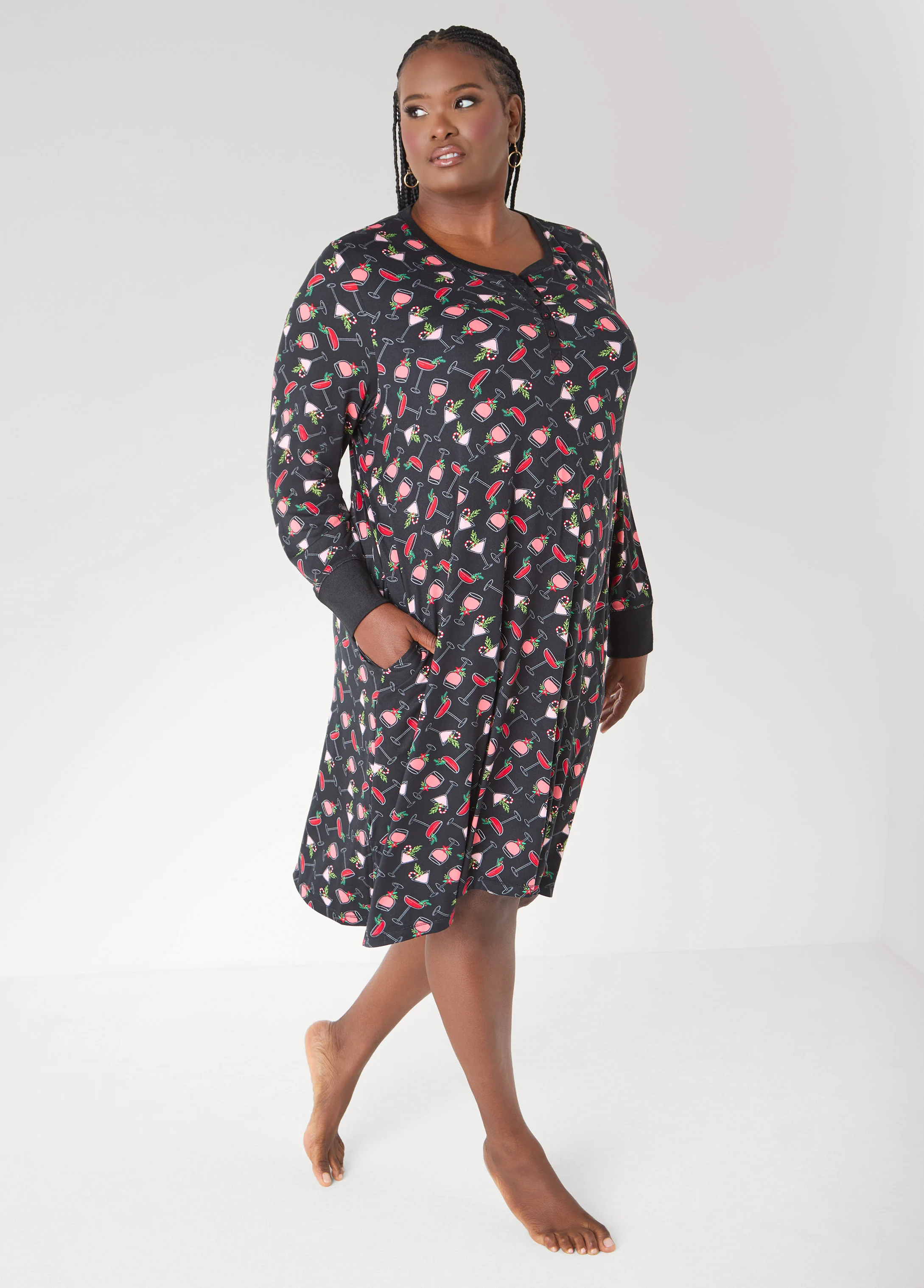 Pillow Talk Wine Glass Sleepshirt - Image 3