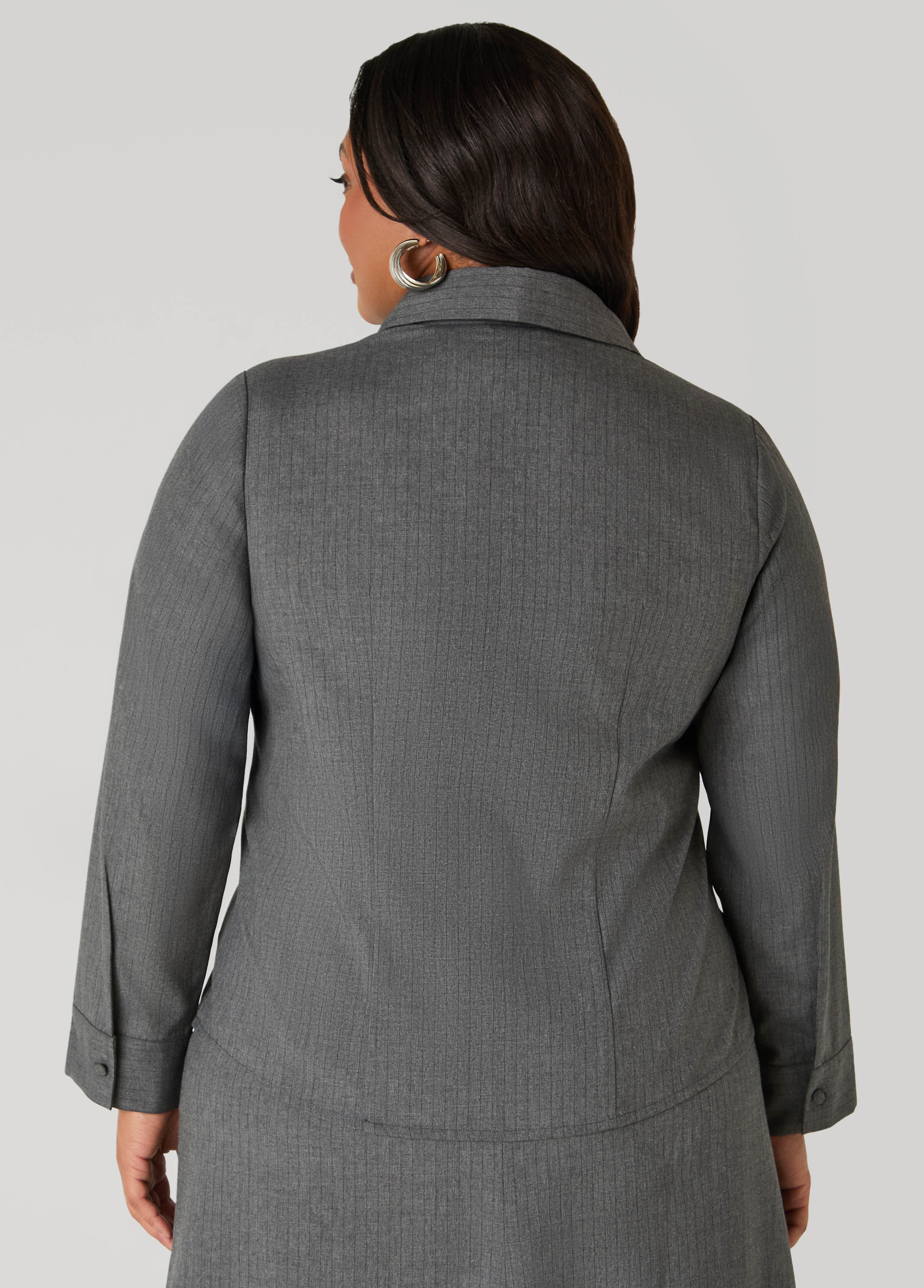 Collared Pinstriped Shirt - Image 5