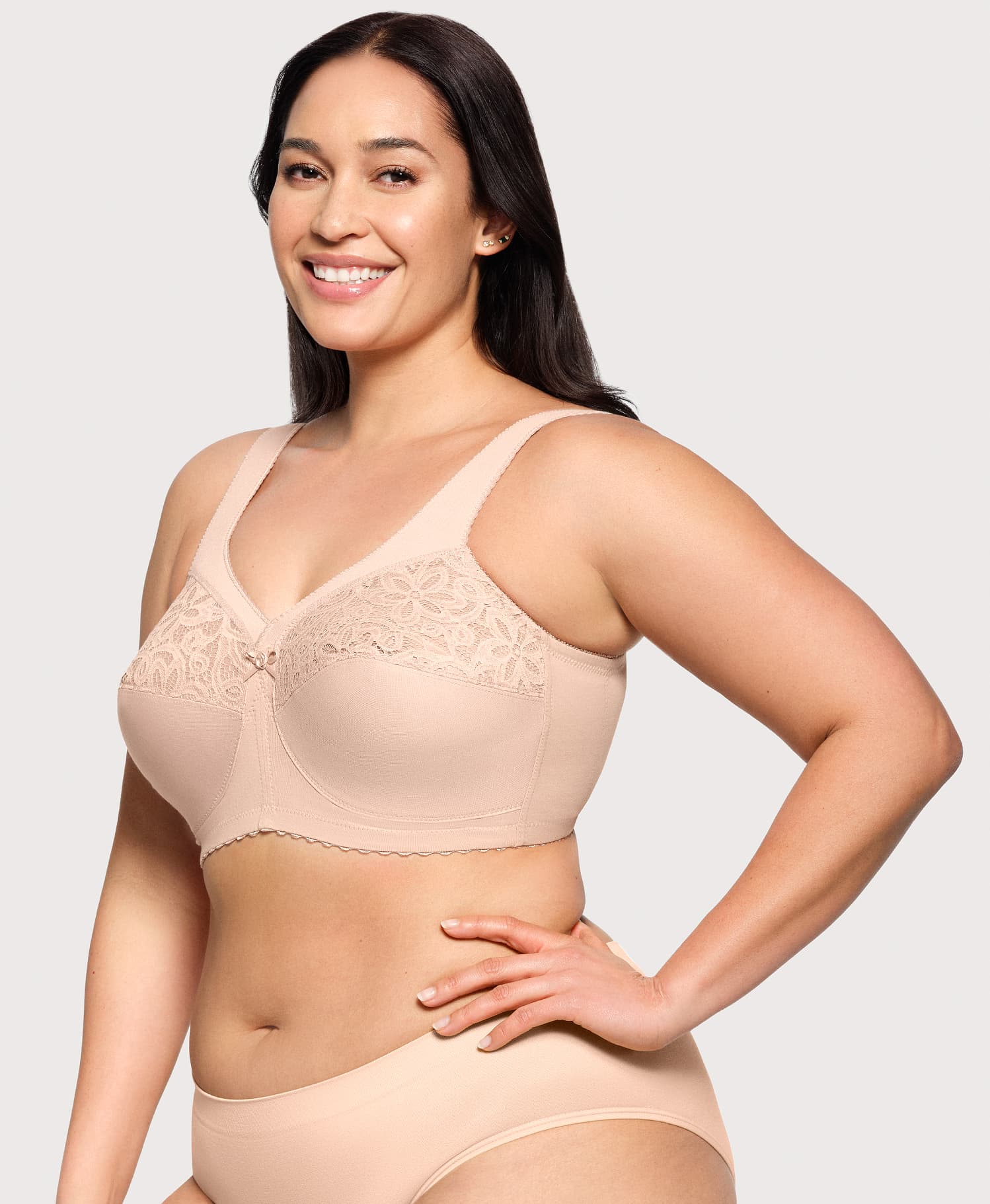 MagicLift Cotton Support Bra Cafe - Image 4