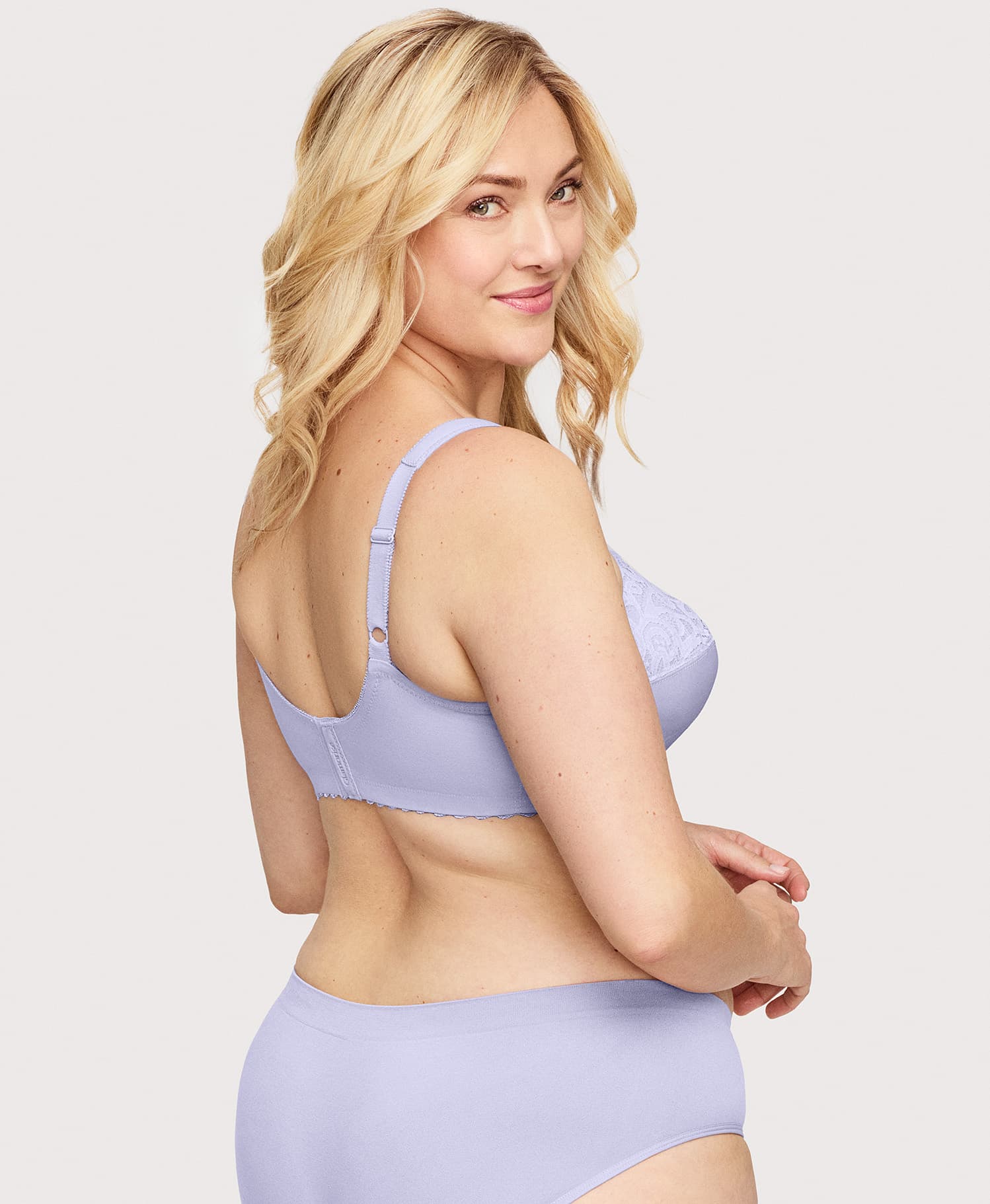 MagicLift Cotton Support Bra Lilac - Image 2