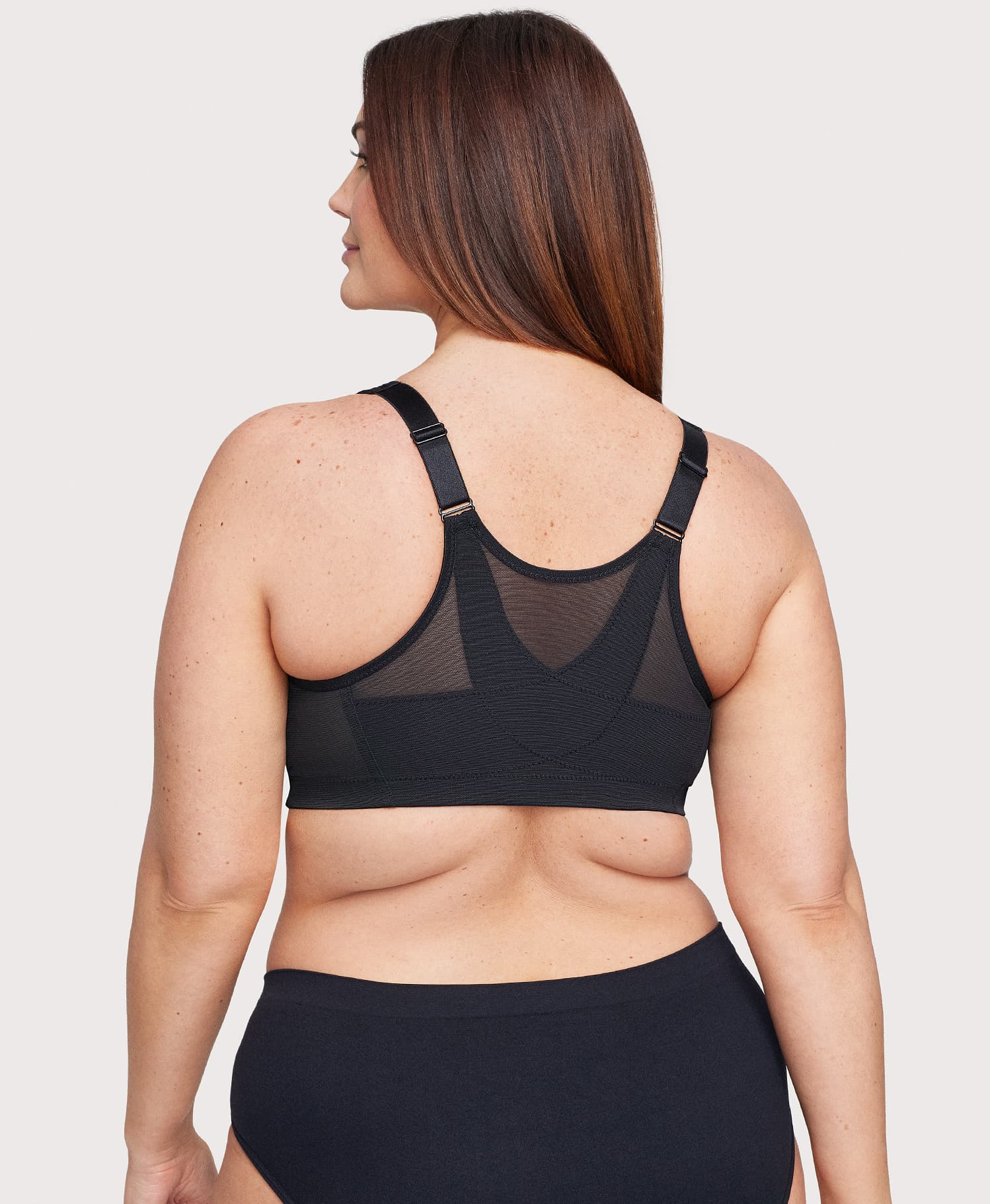MagicLift Front-Closure Posture Back Bra Black - Image 4