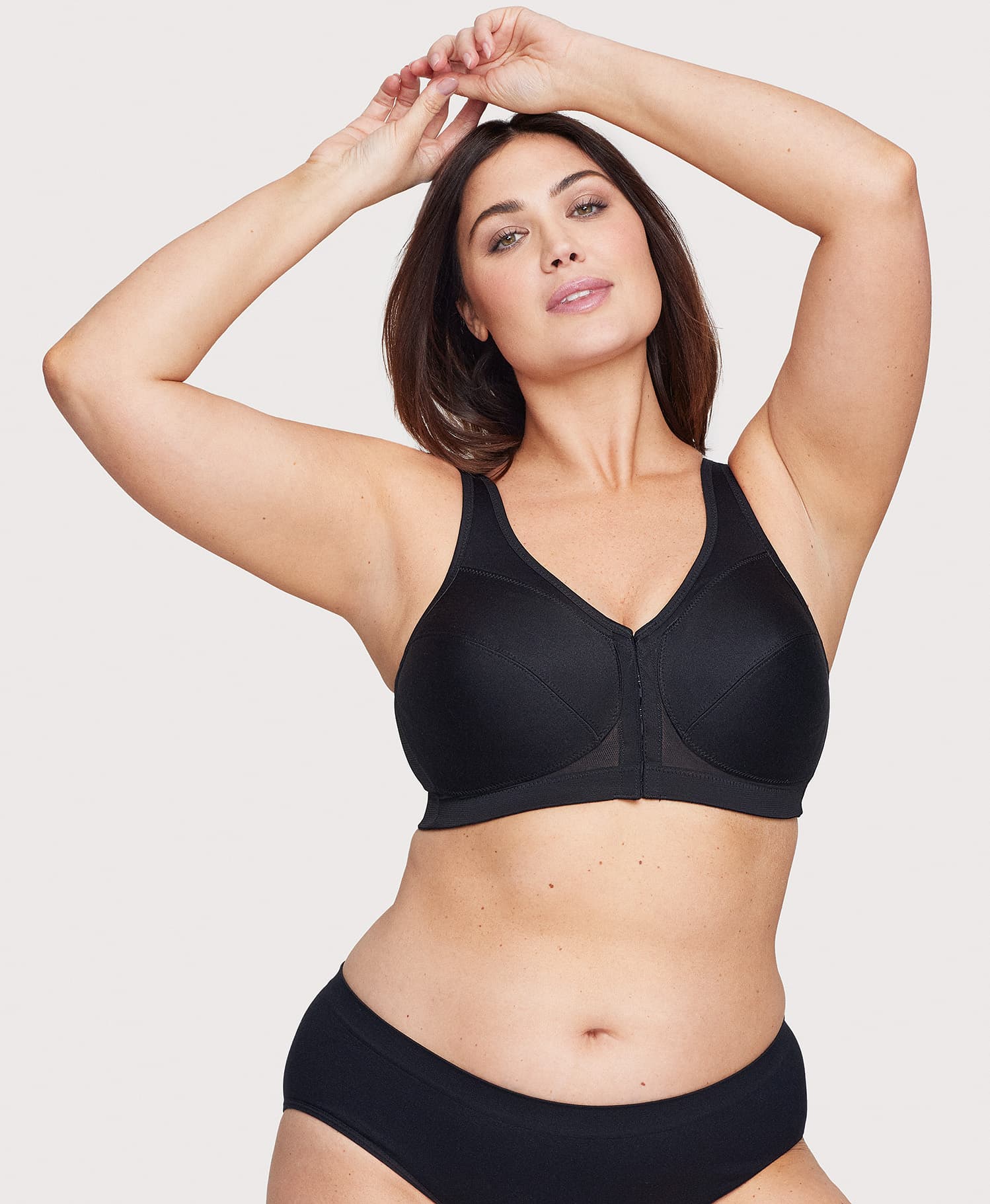 MagicLift Front-Closure Posture Back Bra Black - Image 5