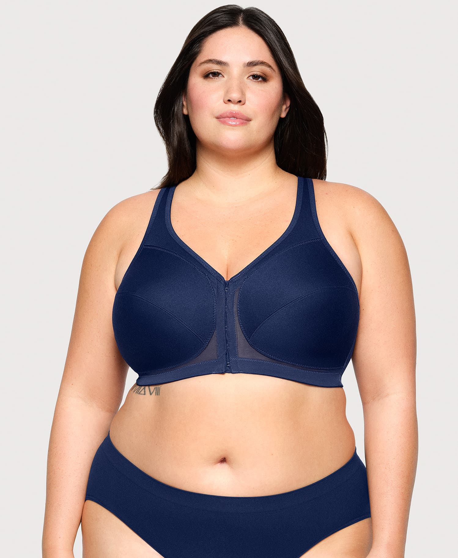 MagicLift Front-Closure Posture Back Bra Blue - Image 4