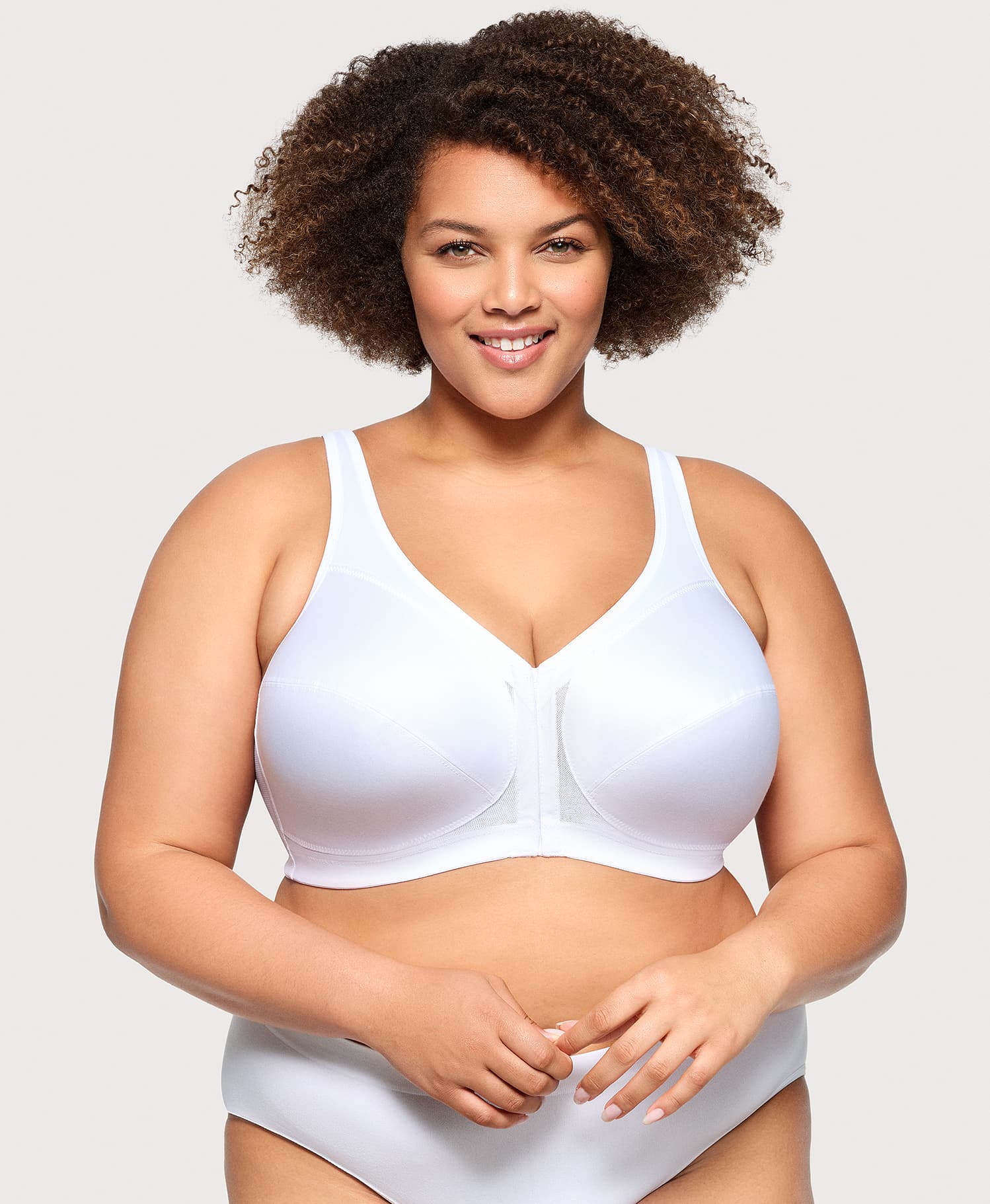MagicLift Front-Closure Posture Back Bra White - Image 3