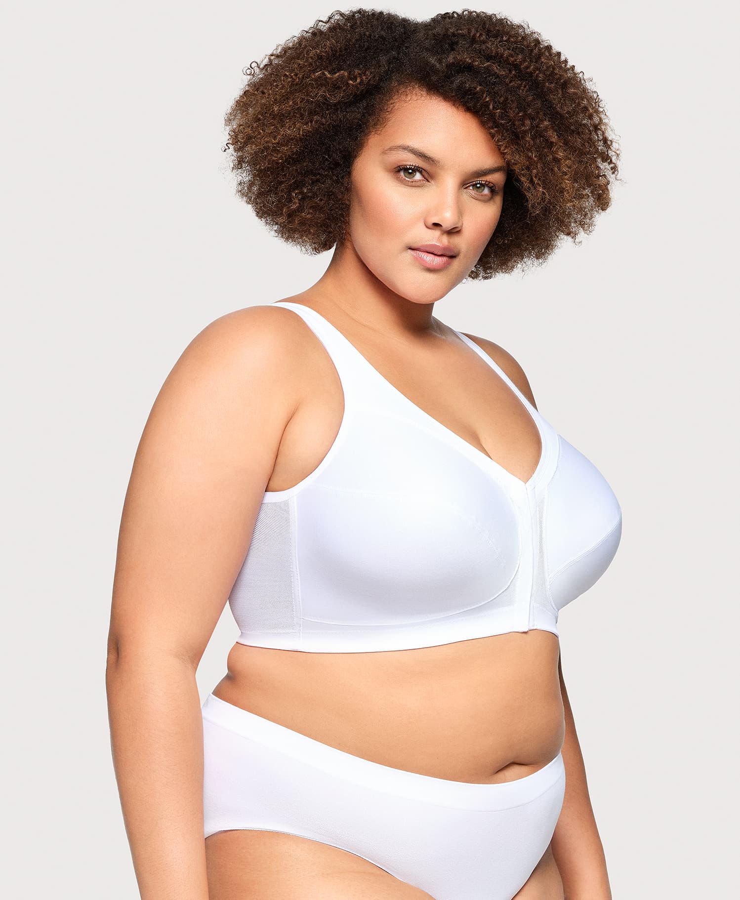 MagicLift Front-Closure Posture Back Bra White - Image 4
