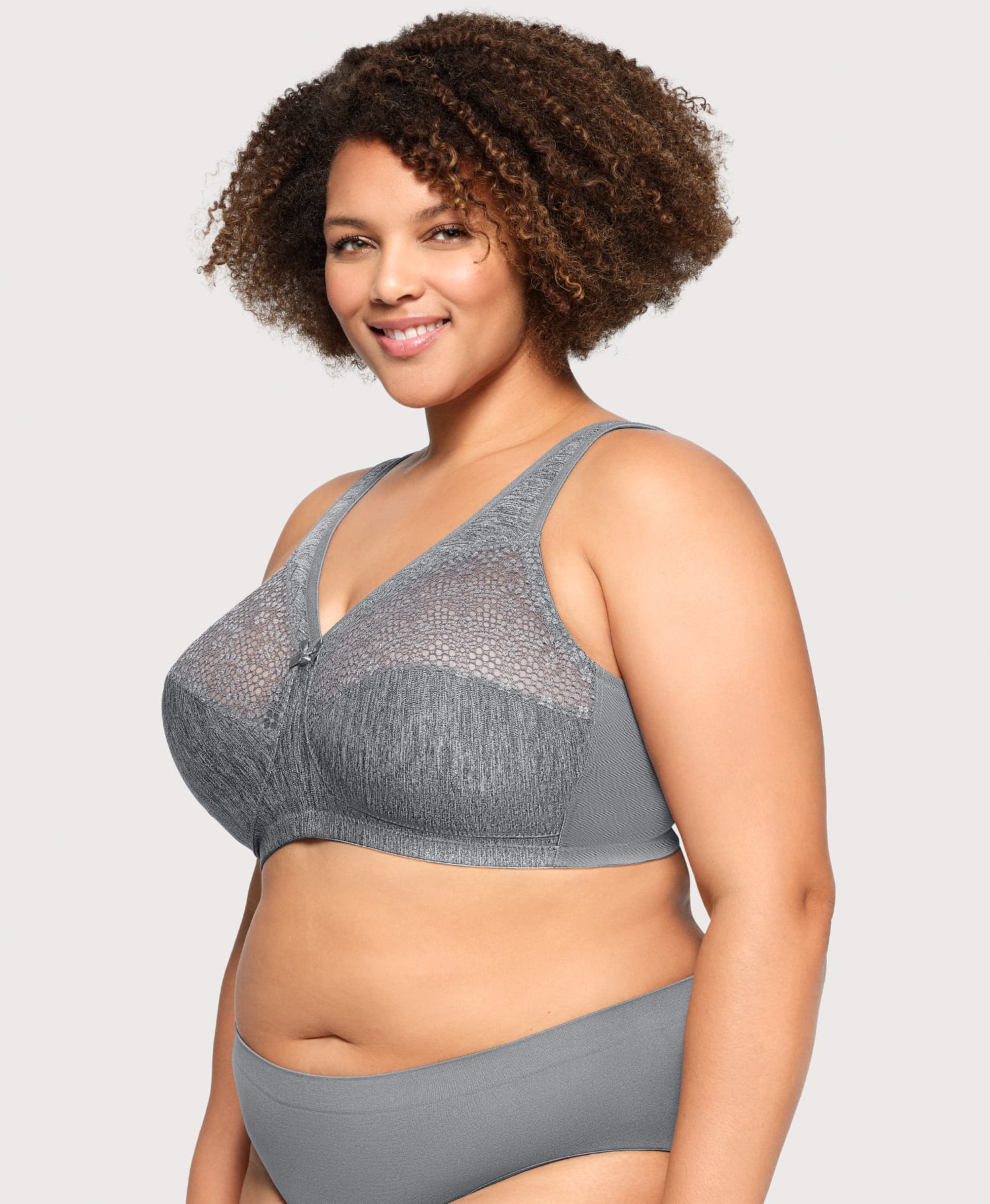 MagicLift Moisture Control Bra Gray Heather - Image 3
