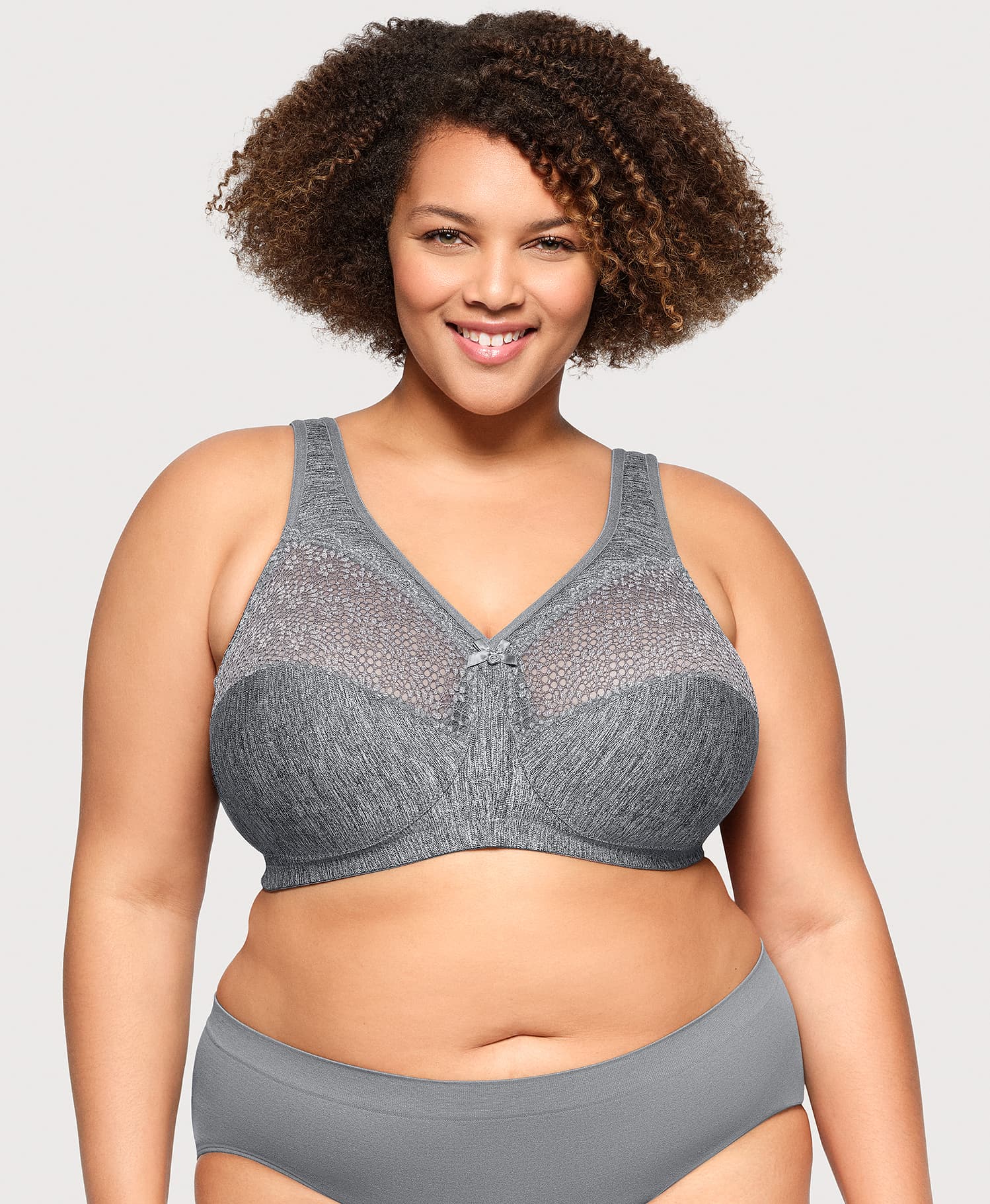 MagicLift Moisture Control Bra Gray Heather - Image 4