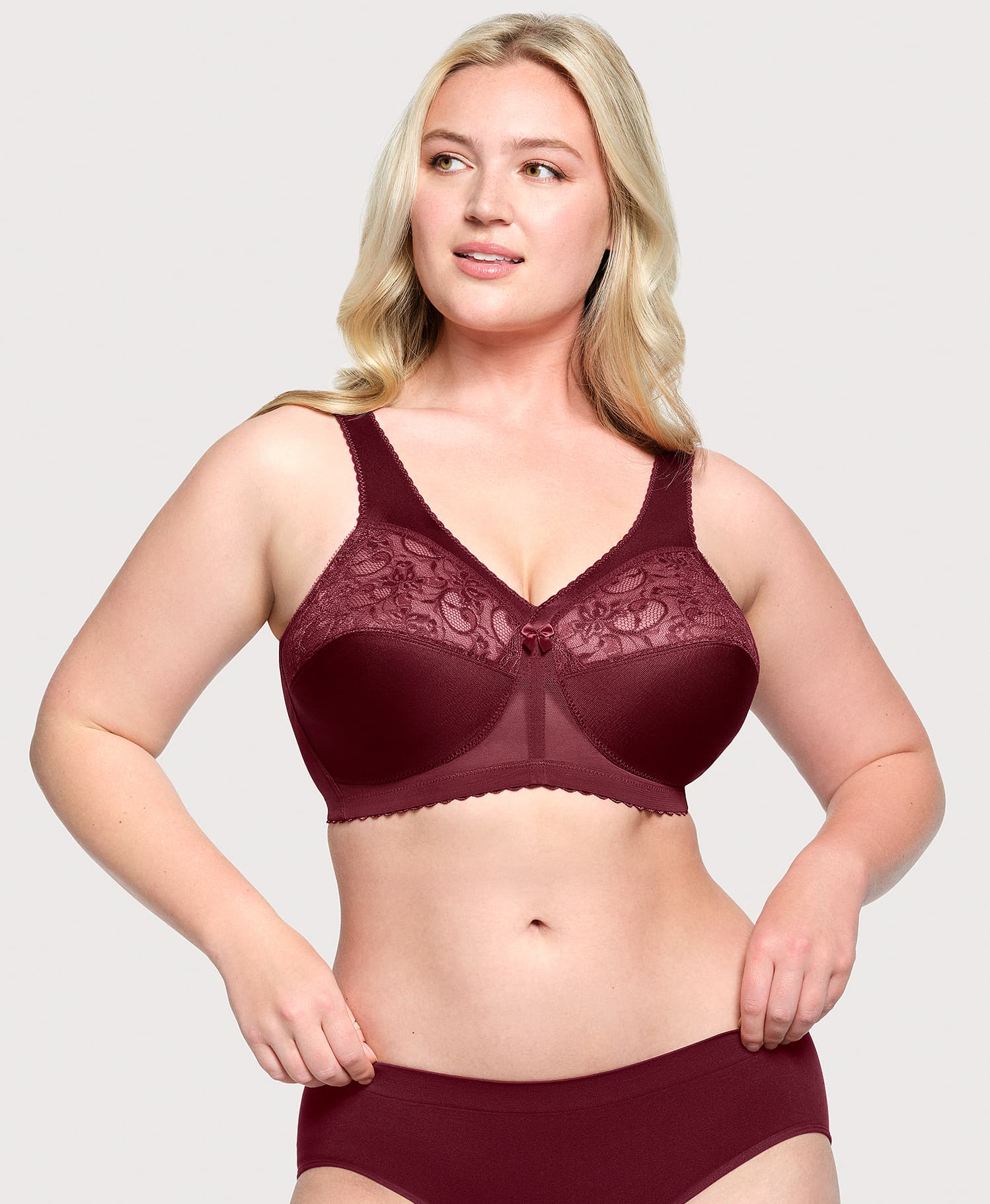 MagicLift Original Support Bra Burgundy - Image 3