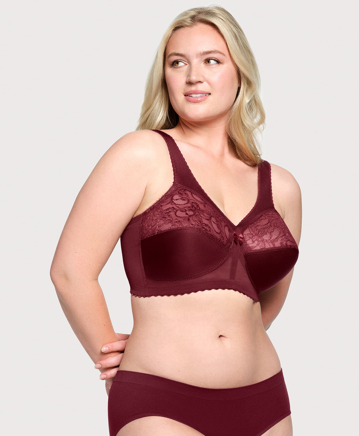 MagicLift Original Support Bra Burgundy - Image 4